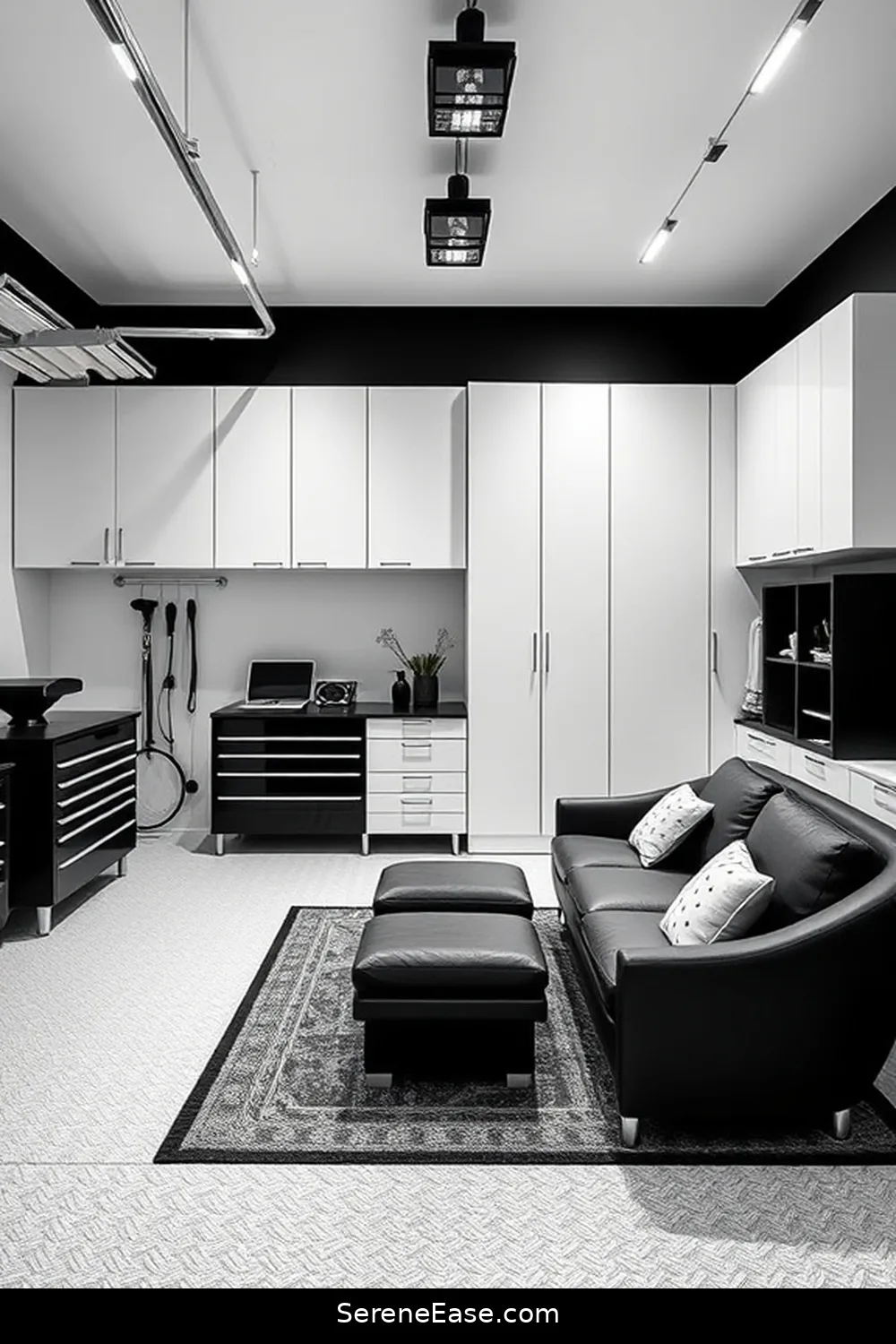 23 Ways to Achieve Scandinavian Style in a Black and White Garage 22 Incorporate Multi-Functional Furniture for 23 Ways to Achieve Scandinavian Style in a Black and White Garage