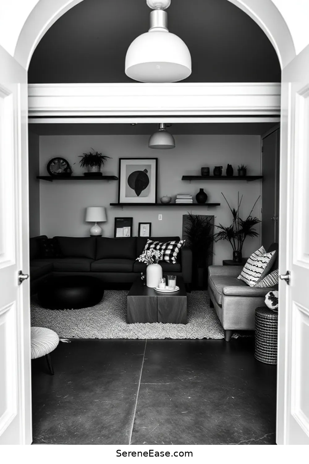 23 Ways to Achieve Scandinavian Style in a Black and White Garage 5 Use Monochromatic Color Schemes for 23 Ways to Achieve Scandinavian Style in a Black and White Garage