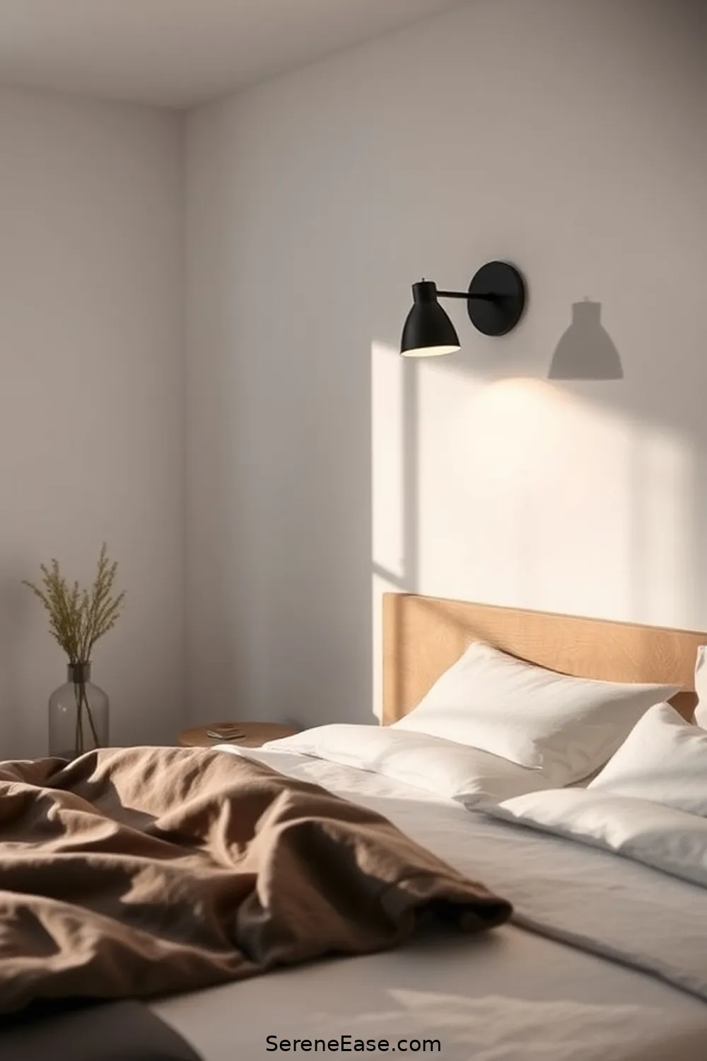 23 Ways to Achieve a Monochromatic Bedroom in Minimalist Style 17 Choose Minimalist Lighting Fixtures for 23 Ways to Achieve a Monochromatic Bedroom in Minimalist Style