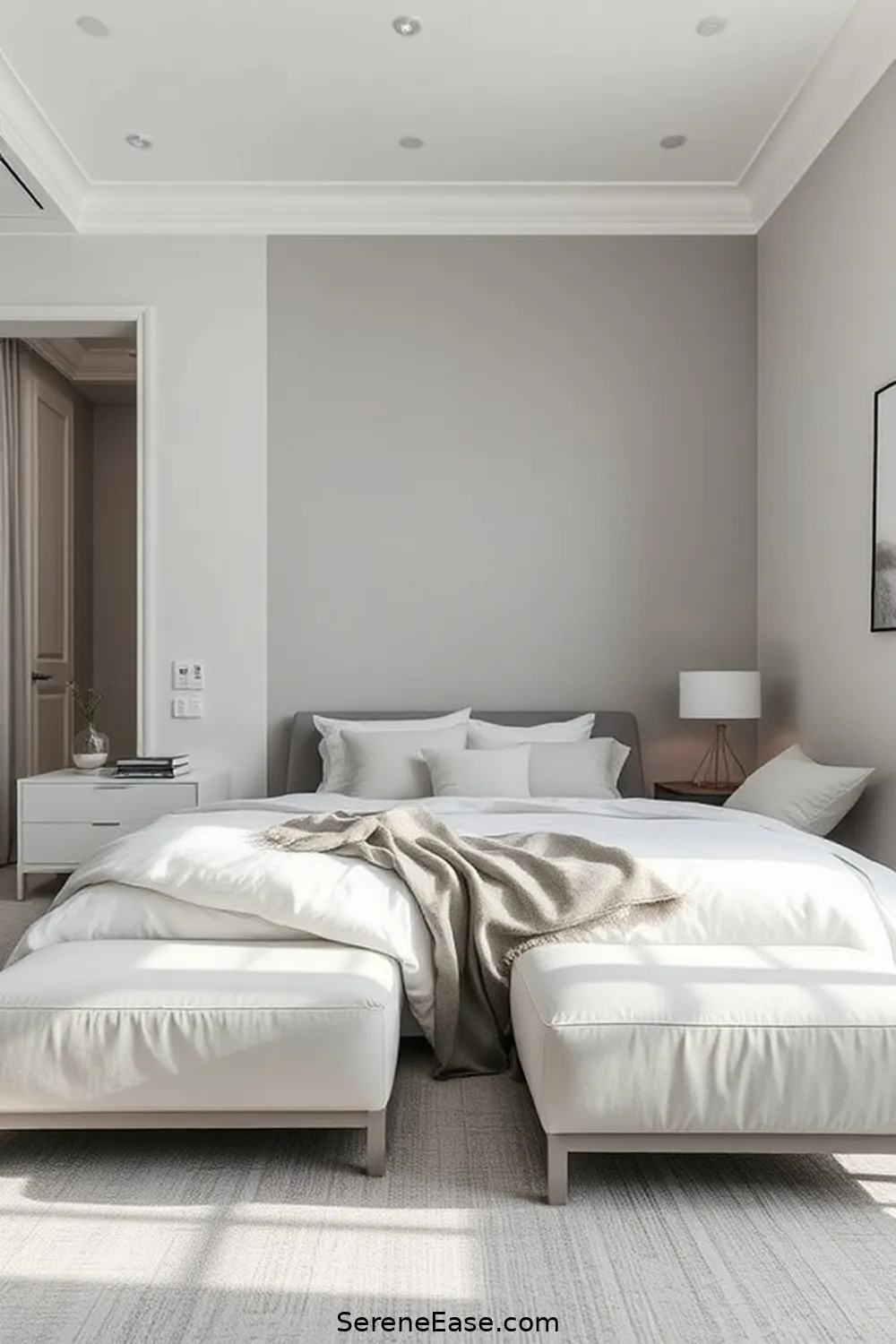 23 Ways to Achieve a Monochromatic Bedroom in Minimalist Style 24 Regularly Declutter the Space for 23 Ways to Achieve a Monochromatic Bedroom in Minimalist Style