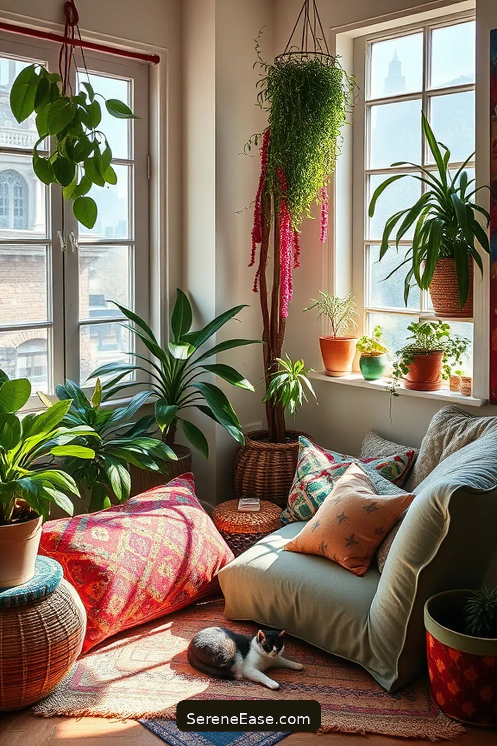 23 Ways to Create a Bold Bright Bohemian Style Home Office 19 Create a Reading Nook for 23 Ways to Create a Bold Bright Bohemian Style Home Office