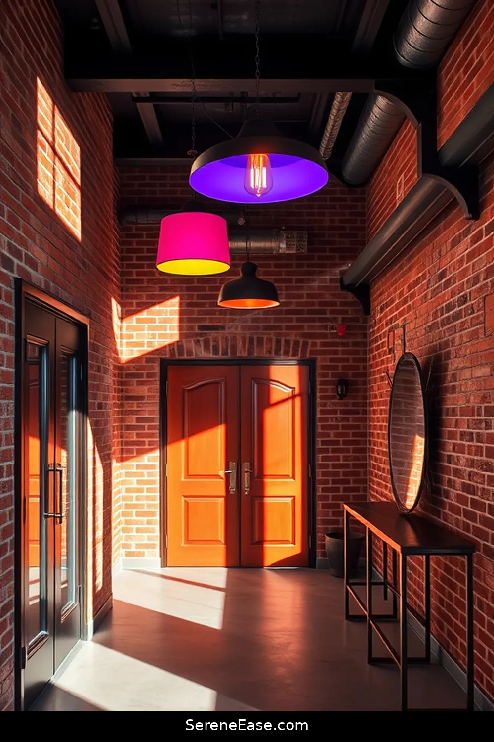 23 Ways to Create a Bold Bright Industrial Style Entryway 4 Use Statement Lighting Fixtures for 23 Ways to Create a Bold Bright Industrial Style Entryway