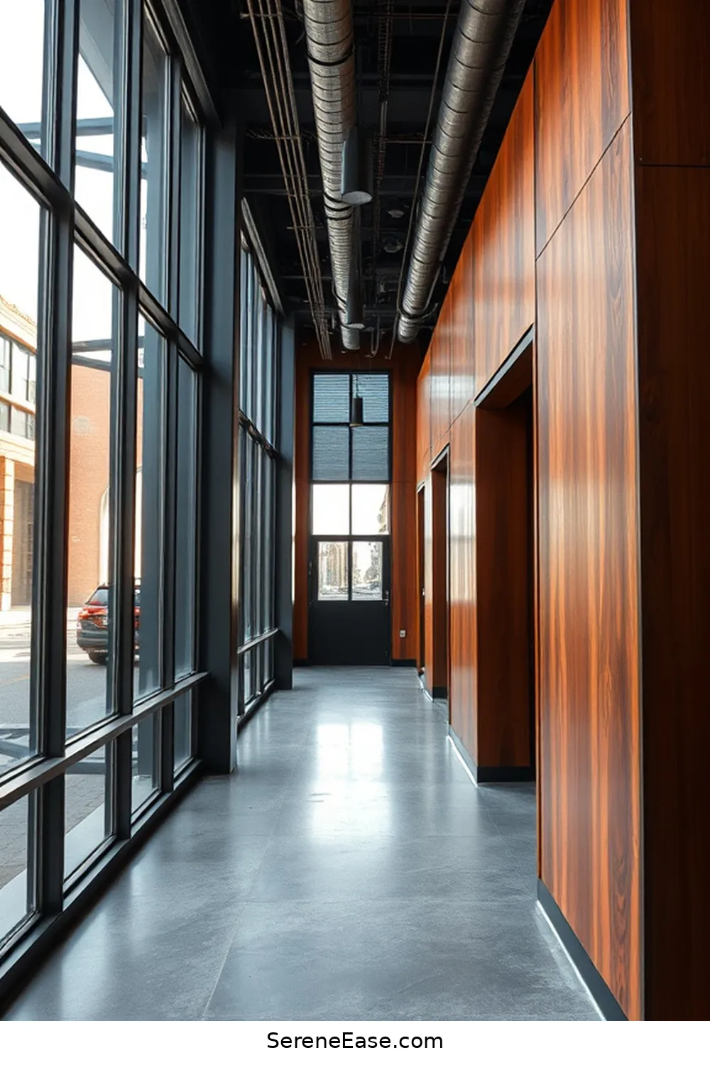 23 Ways to Incorporate Earth Tones in Industrial Style Hallways 3 Incorporate Natural Wood Elements for 23 Ways to Incorporate Earth Tones in Industrial Style Hallways