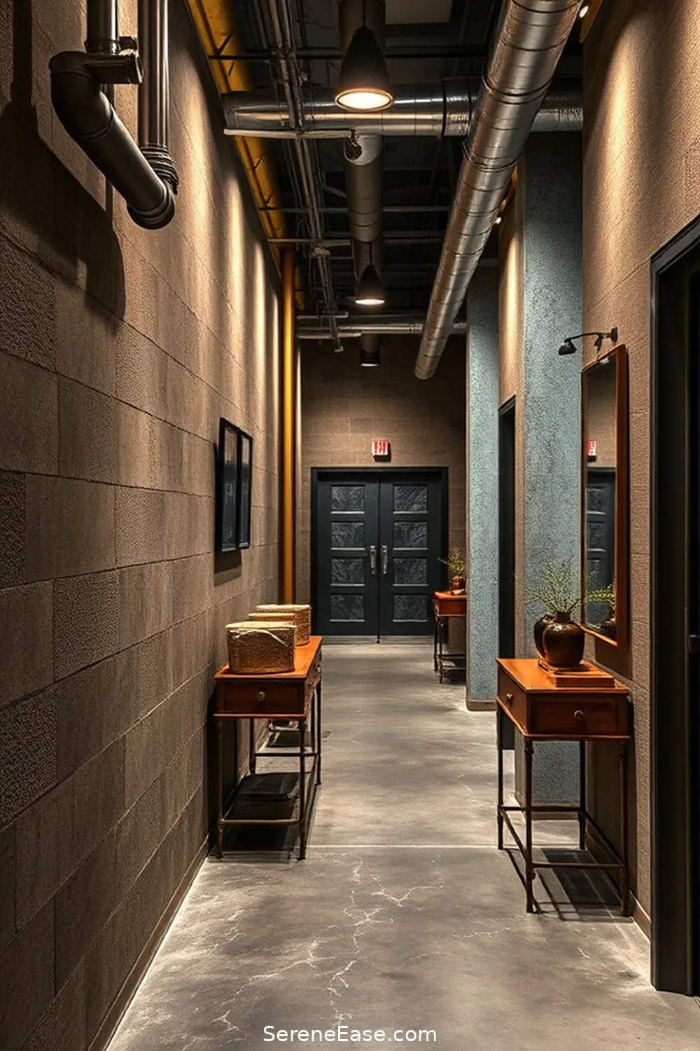 23 Ways to Incorporate Earth Tones in Industrial Style Hallways 9 Use Leather Accents for 23 Ways to Incorporate Earth Tones in Industrial Style Hallways