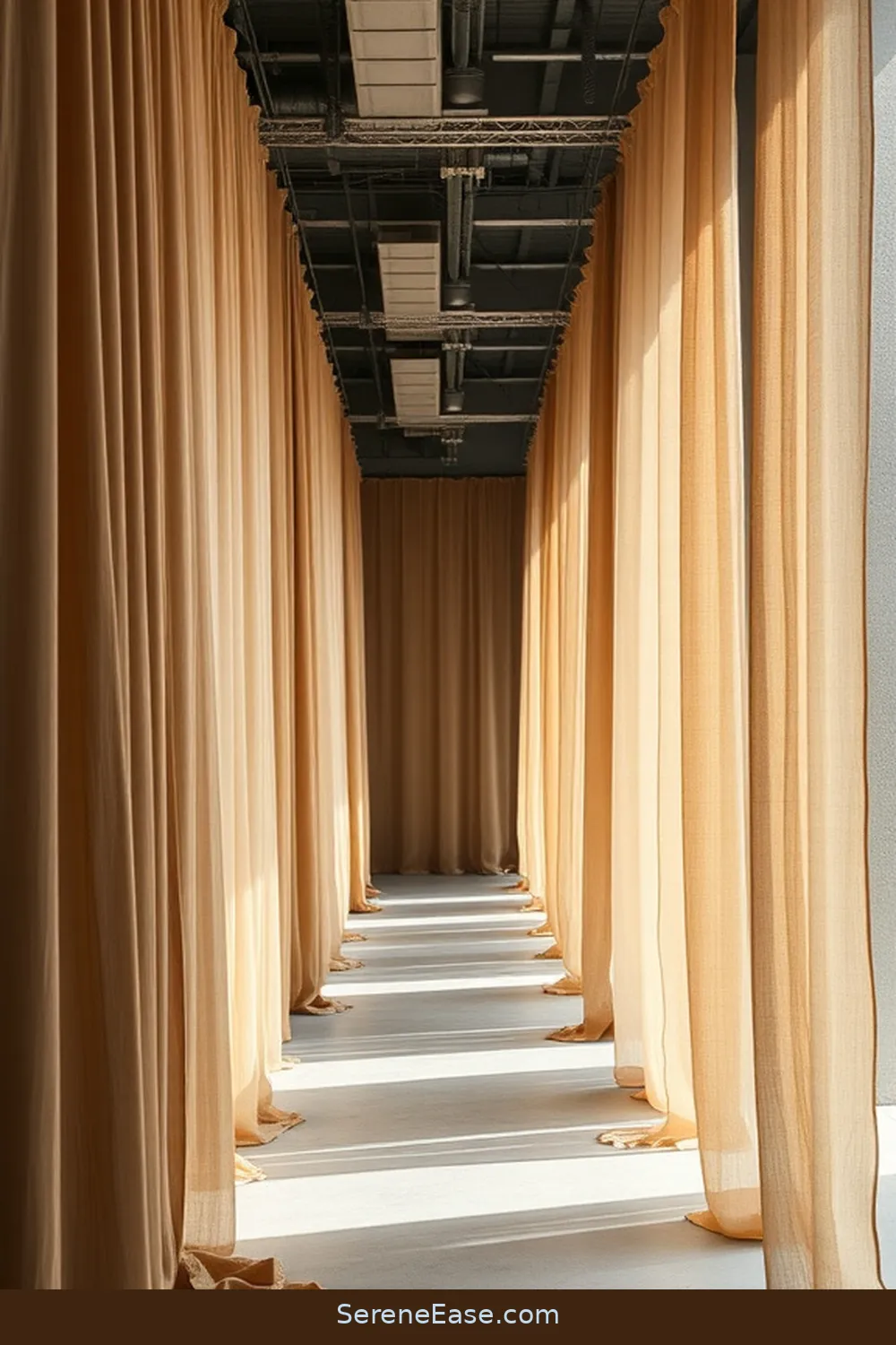 23 Ways to Incorporate Earth Tones in Industrial Style Hallways 19 Use Natural Fibers for Curtains for 23 Ways to Incorporate Earth Tones in Industrial Style Hallways