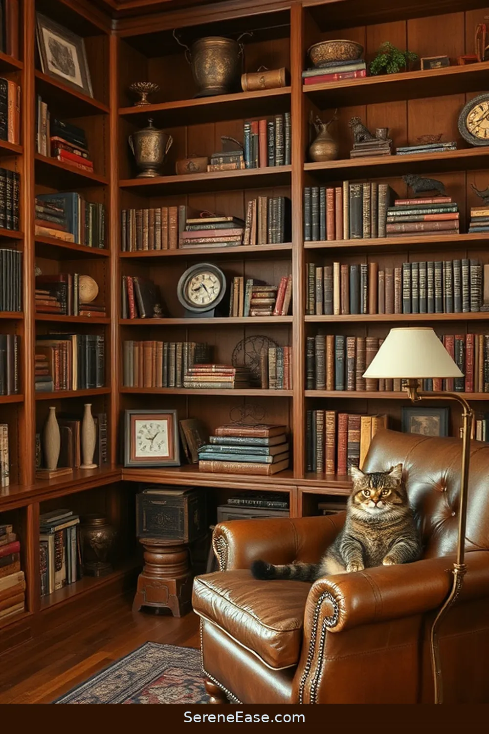 23 Ways to Incorporate Earth Tones in Rustic Library Style 14 13. Decorate With Antique Finds for 23 Ways to Incorporate Earth Tones in Rustic Library Style