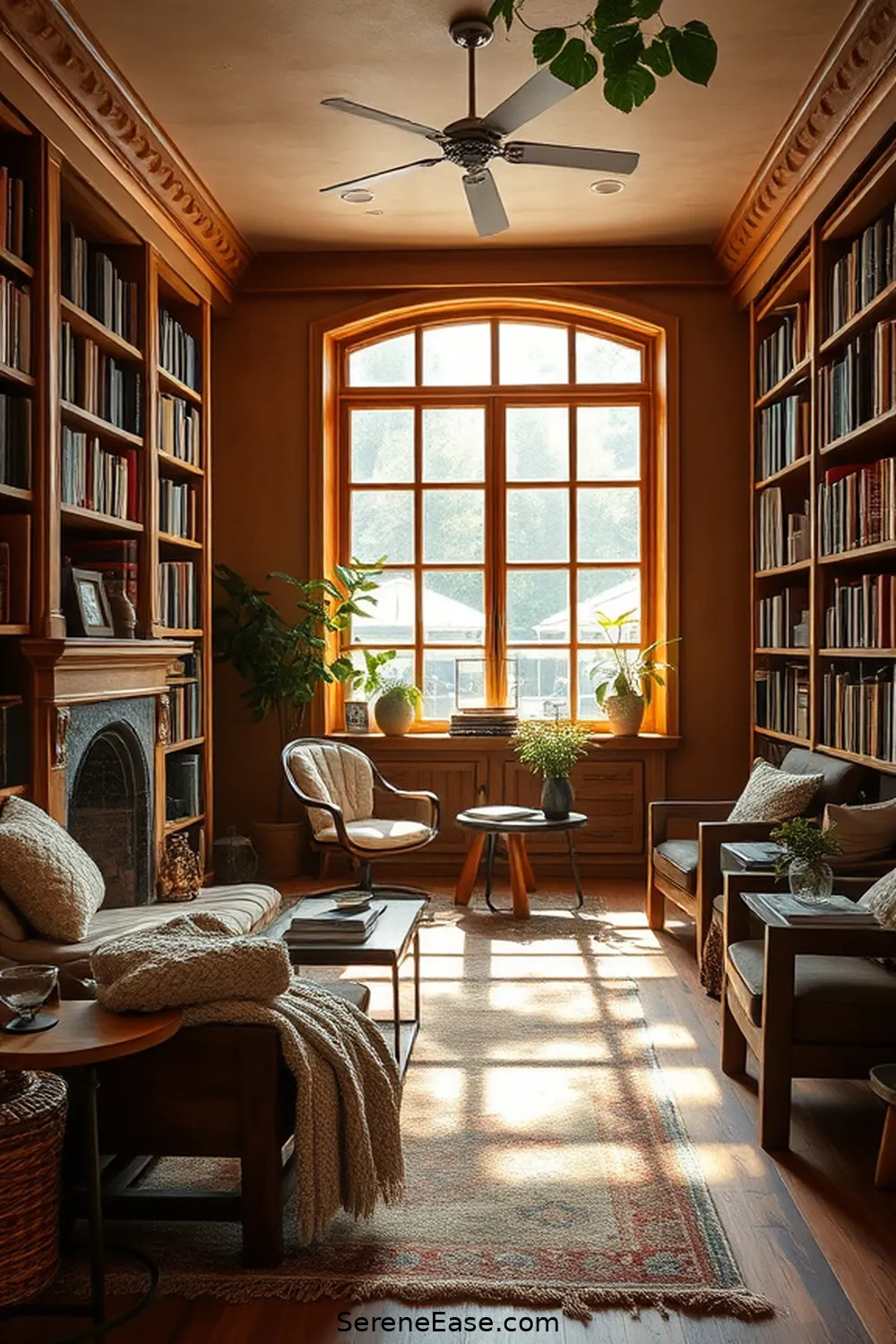 23 Ways to Incorporate Earth Tones in Rustic Library Style 3 2. Opt for Natural Wood Furniture for 23 Ways to Incorporate Earth Tones in Rustic Library Style