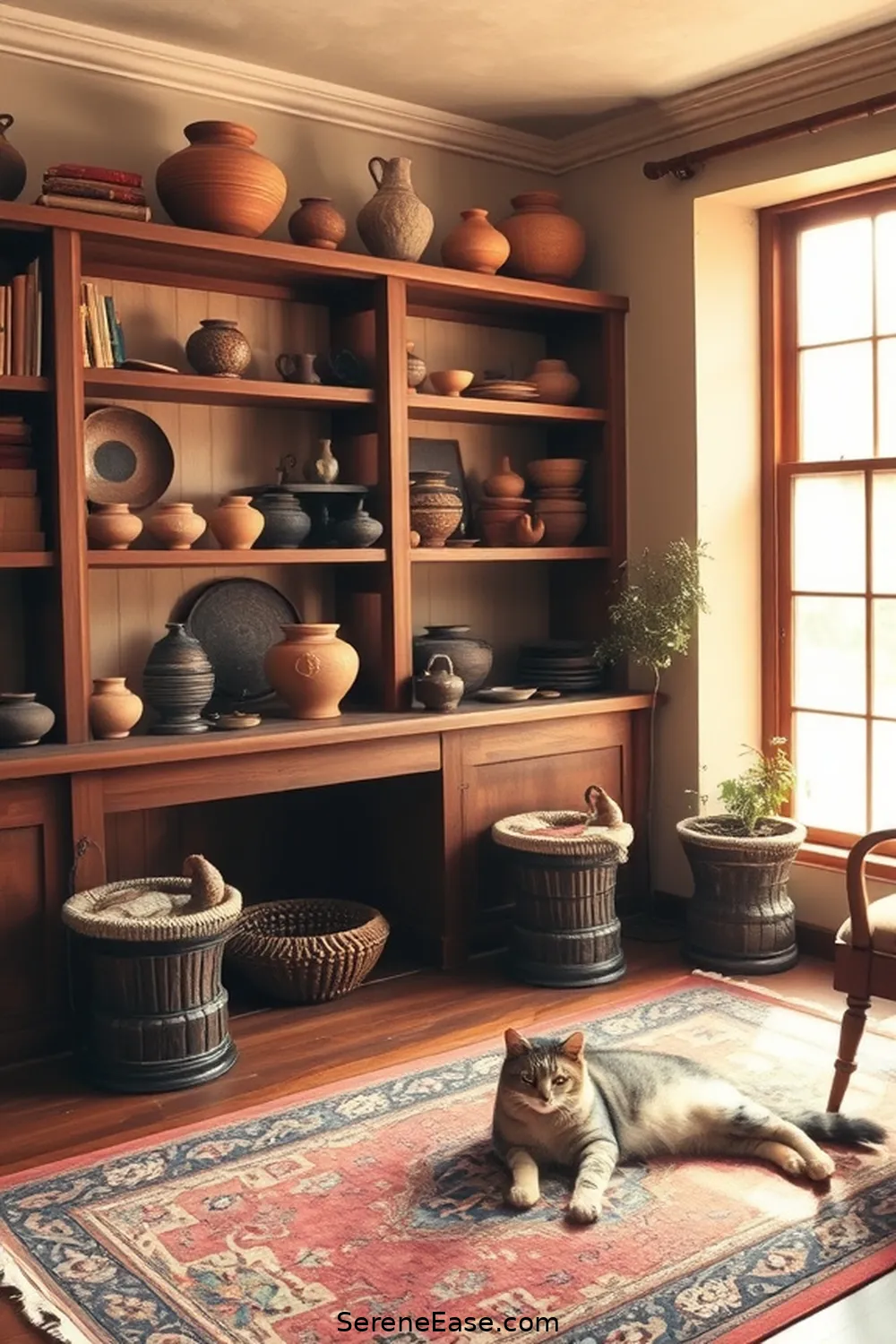 23 Ways to Incorporate Earth Tones in Rustic Library Style 22 21. Invest in Earthy Pottery for 23 Ways to Incorporate Earth Tones in Rustic Library Style