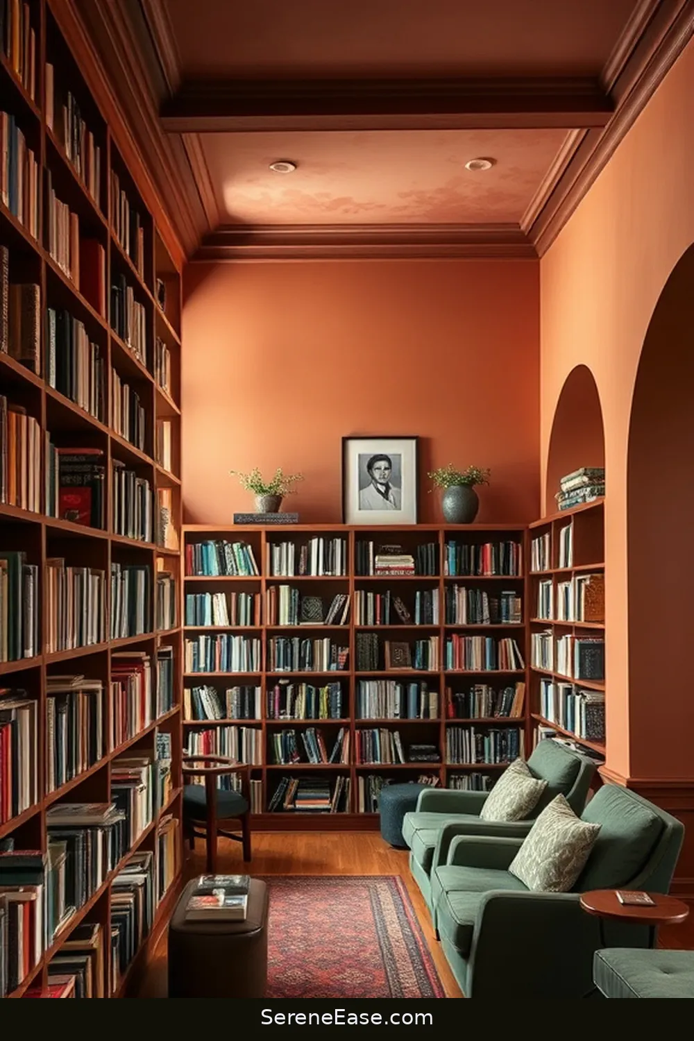 23 Ways to Incorporate Earth Tones in Rustic Library Style 2 Choose a Warm Paint Palette for 23 Ways to Incorporate Earth Tones in Rustic Library Style
