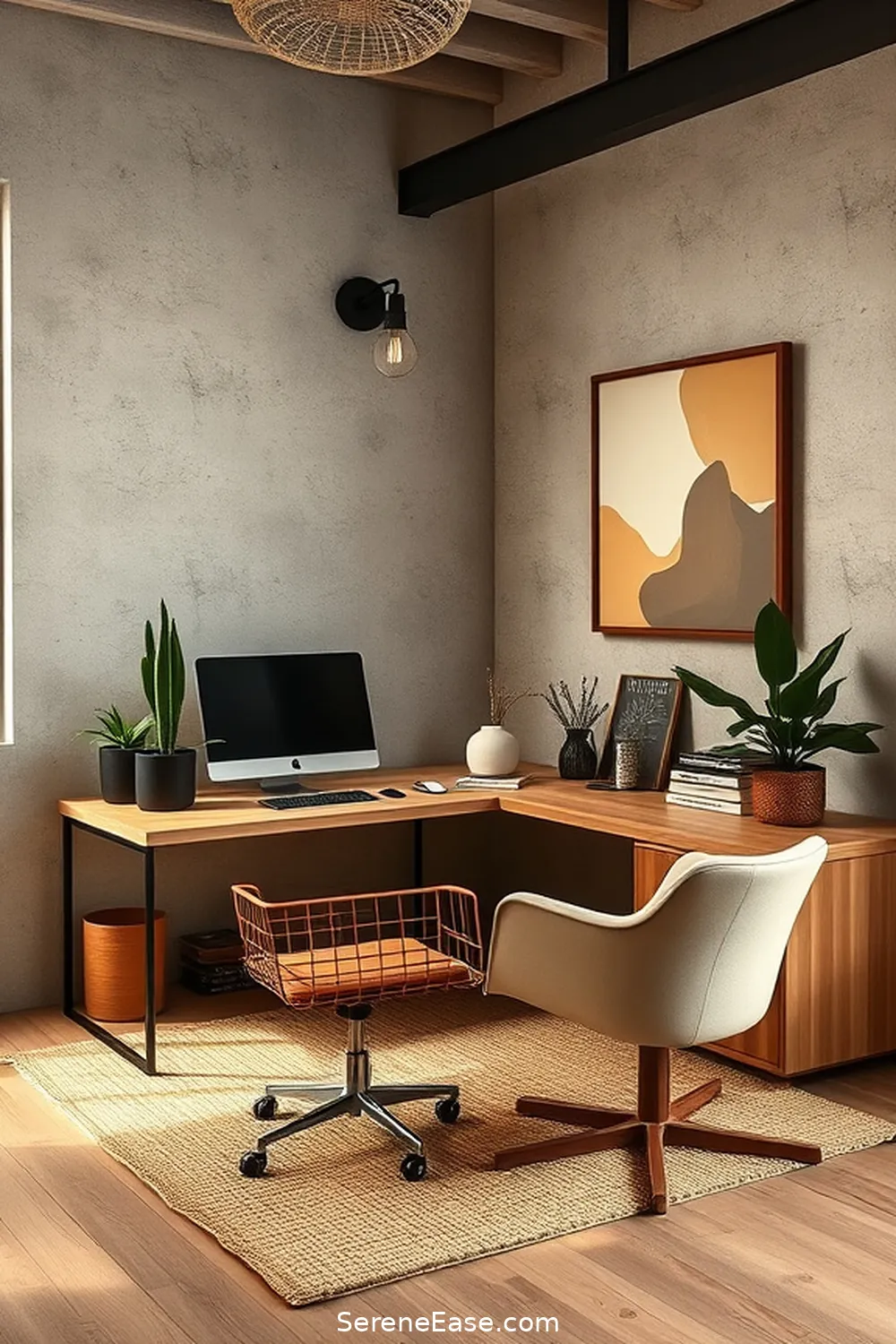 23 Ways to Incorporate Earth Tones in Your Industrial Home Office Style 10 Choose Earthy Artwork for 23 Ways to Incorporate Earth Tones in Your Industrial Home Office Style
