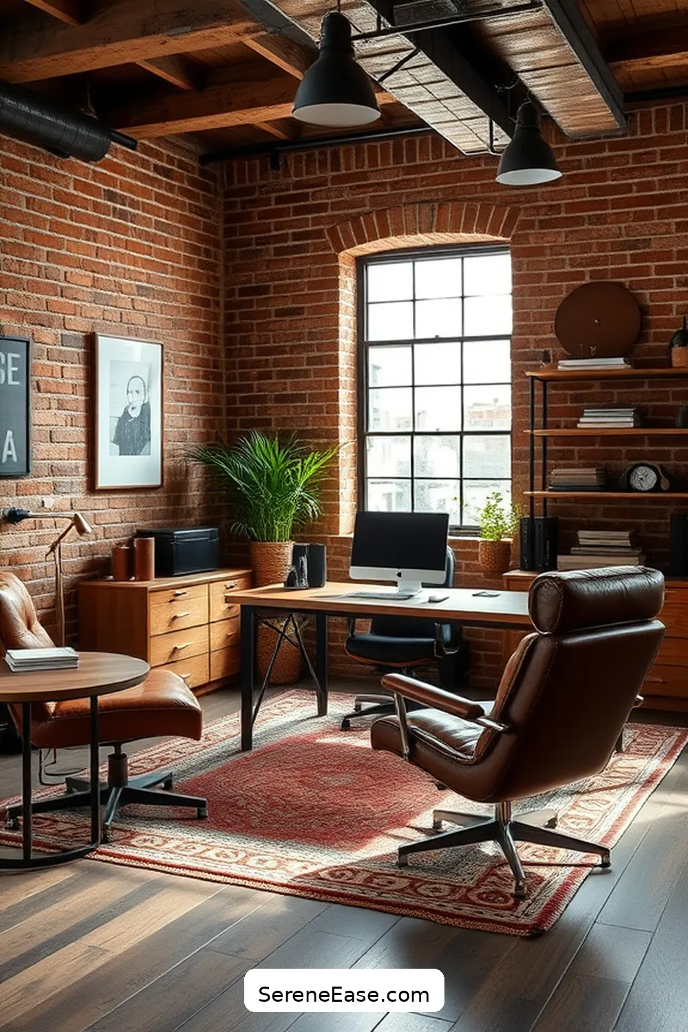 23 Ways to Incorporate Earth Tones in Your Industrial Home Office Style 12 Incorporate Leather Elements for 23 Ways to Incorporate Earth Tones in Your Industrial Home Office Style