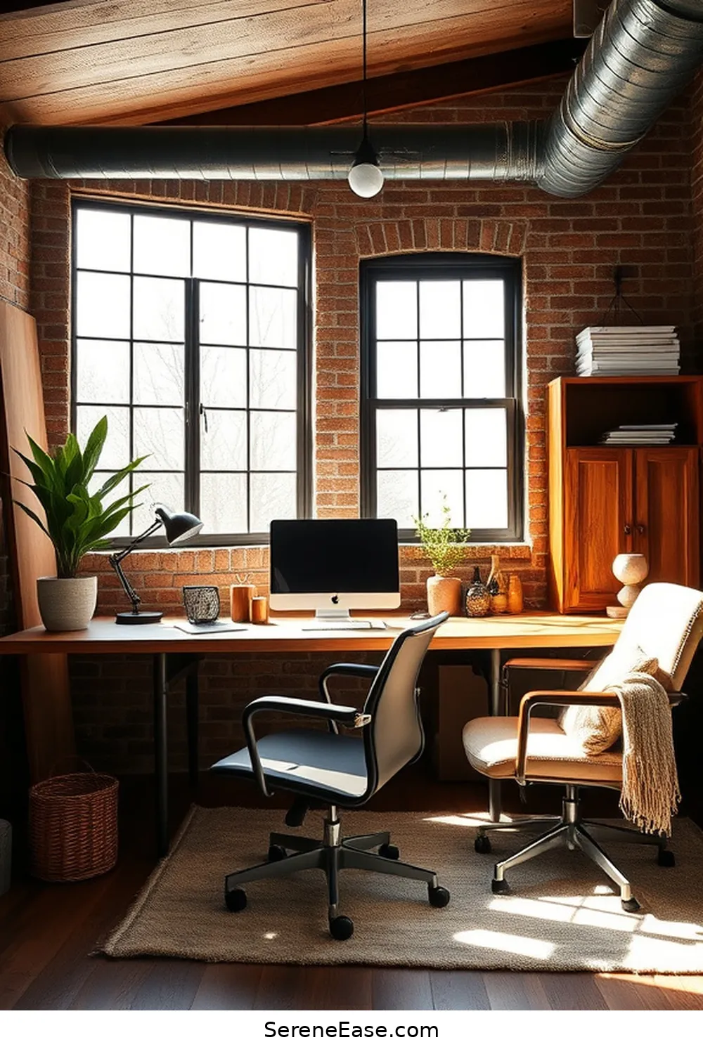 23 Ways to Incorporate Earth Tones in Your Industrial Home Office Style 14 Mix and Match Textures for 23 Ways to Incorporate Earth Tones in Your Industrial Home Office Style