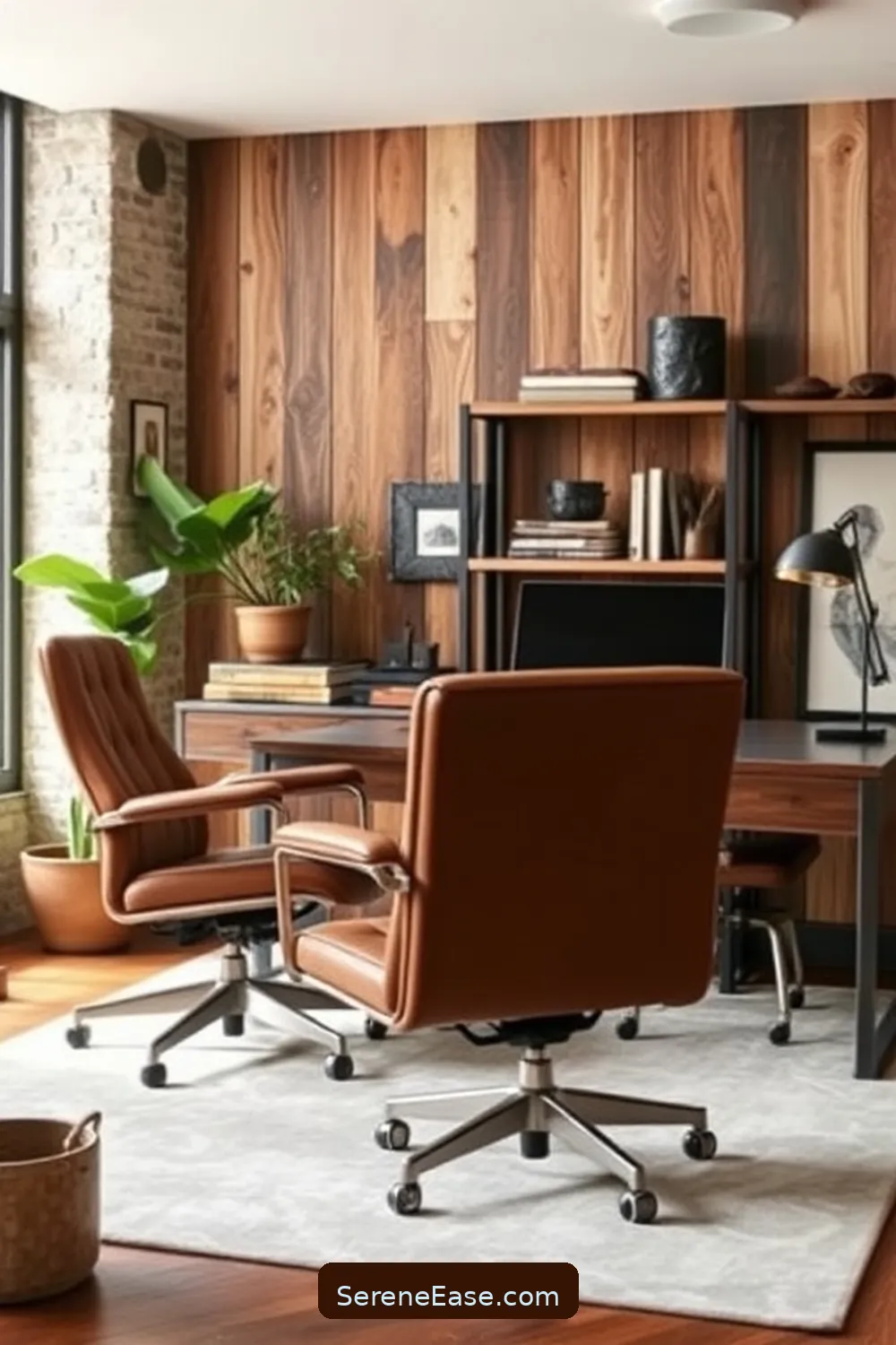 23 Ways to Incorporate Earth Tones in Your Industrial Home Office Style 23 Use Earth-Toned Office Chairs for 23 Ways to Incorporate Earth Tones in Your Industrial Home Office Style