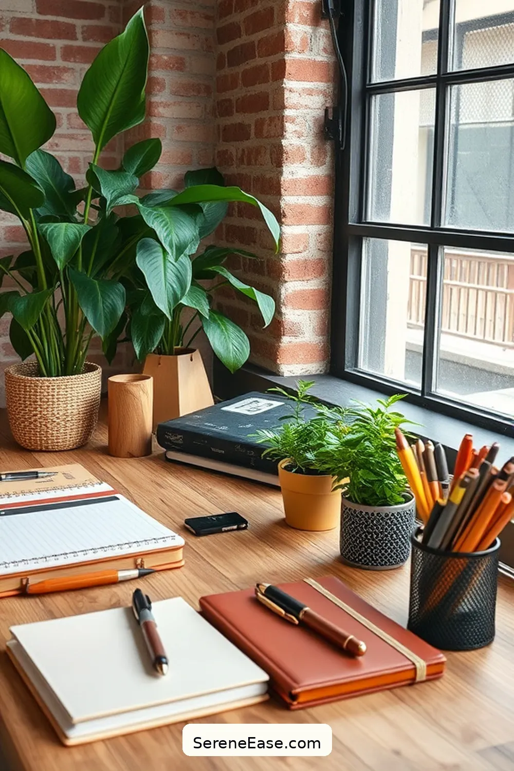 23 Ways to Incorporate Earth Tones in Your Industrial Home Office Style 13 Use Earthy Colorful Office Supplies for 23 Ways to Incorporate Earth Tones in Your Industrial Home Office Style