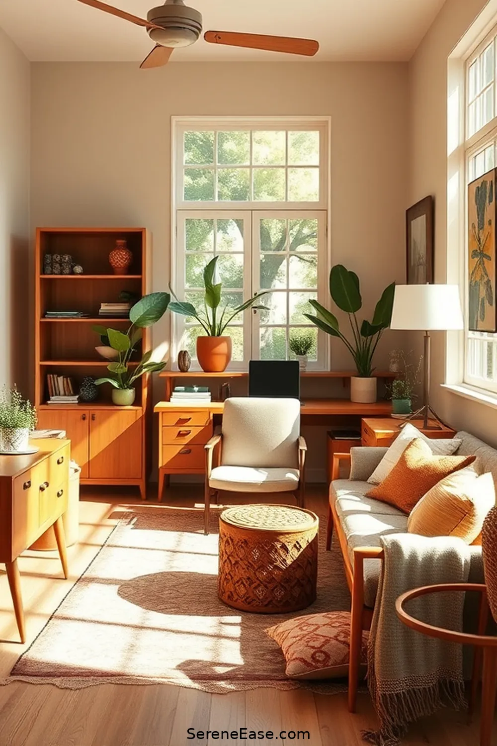 23 Ways to Incorporate Earth Tones in Your Mid-Century Modern Home Office Style 2 Choose a Warm Earth Tone Palette for 23 Ways to Incorporate Earth Tones in Your Mid-Century Modern Home Office Style