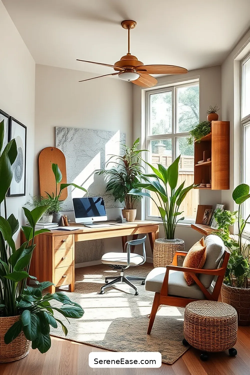 23 Ways to Incorporate Earth Tones in Your Mid-Century Modern Home Office Style 18 Incorporate Nature-Inspired Decor for 23 Ways to Incorporate Earth Tones in Your Mid-Century Modern Home Office Style