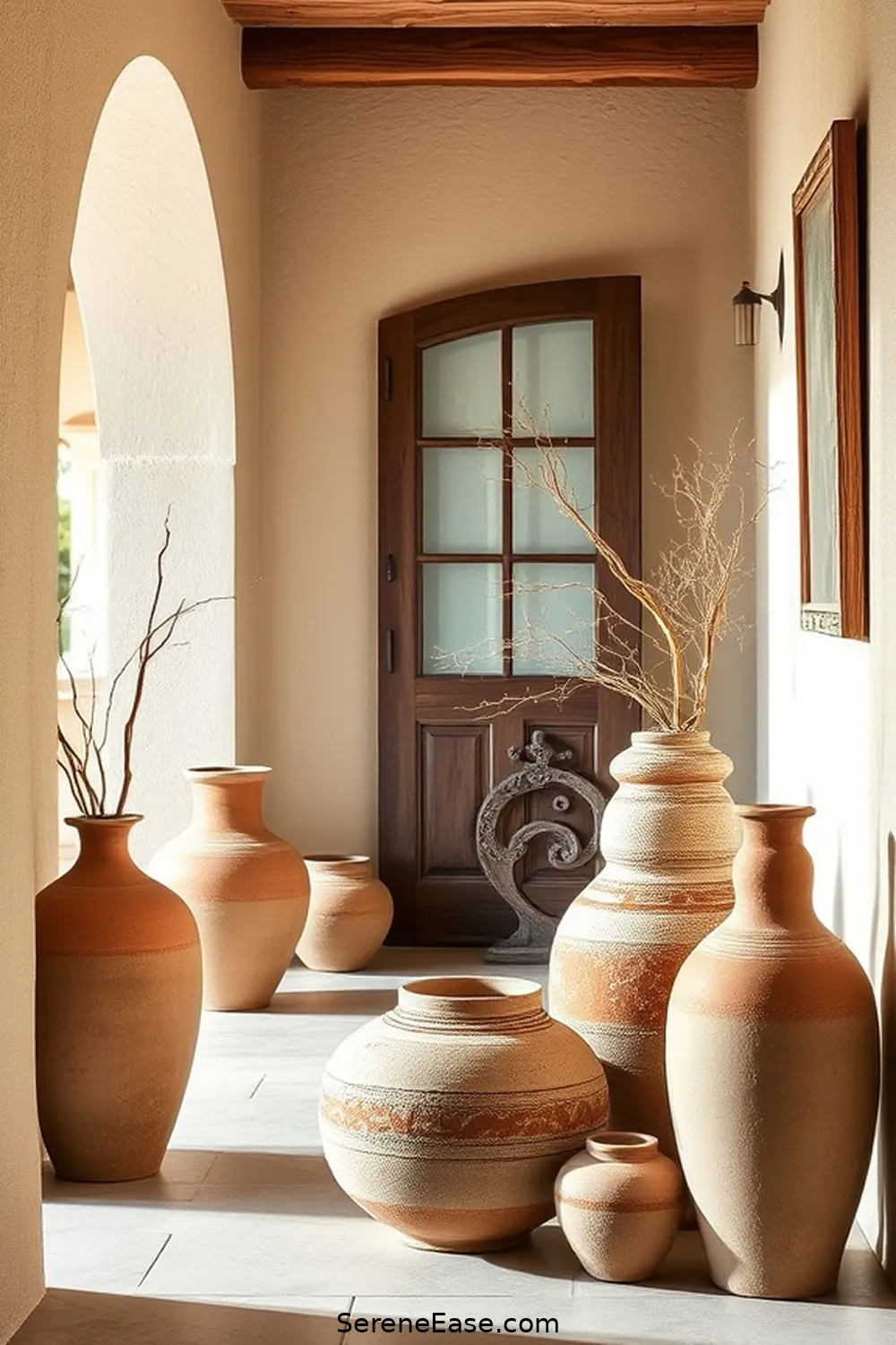 23 Ways to Incorporate Earth Tones in a Coastal Style Entryway 15 Incorporate Clay Pottery for 23 Ways to Incorporate Earth Tones in a Coastal Style Entryway