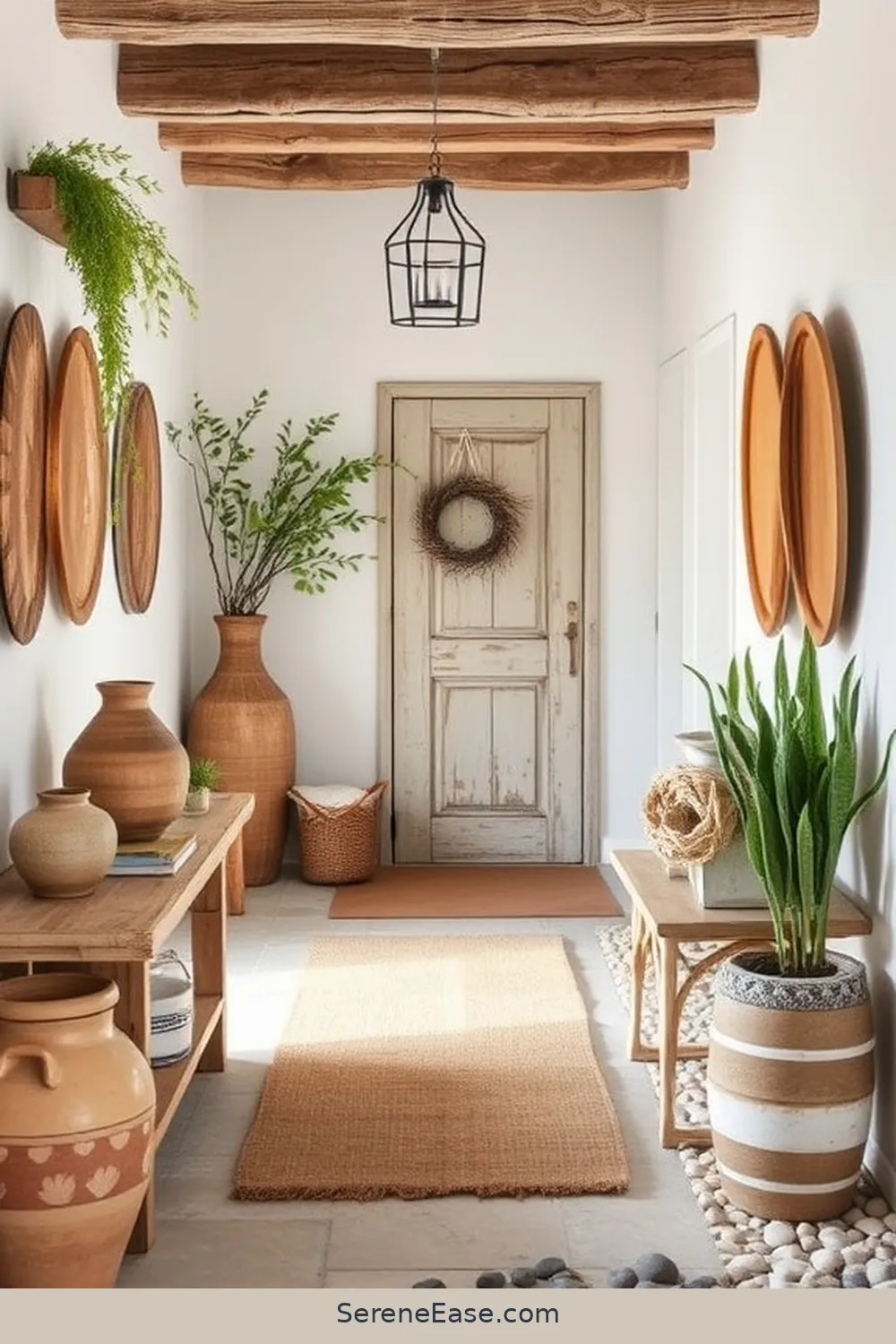 23 Ways to Incorporate Earth Tones in a Coastal Style Entryway 23 Incorporate Vintage Finds for 23 Ways to Incorporate Earth Tones in a Coastal Style Entryway