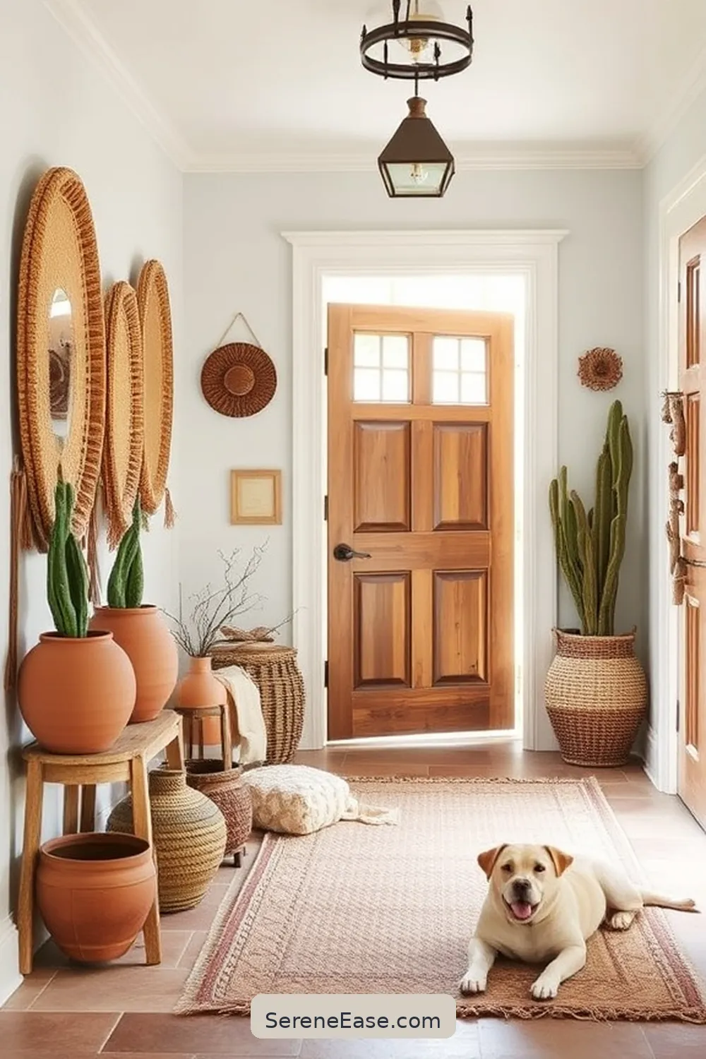 23 Ways to Incorporate Earth Tones in a Coastal Style Entryway 19 Integrate Earthy Accessories for 23 Ways to Incorporate Earth Tones in a Coastal Style Entryway