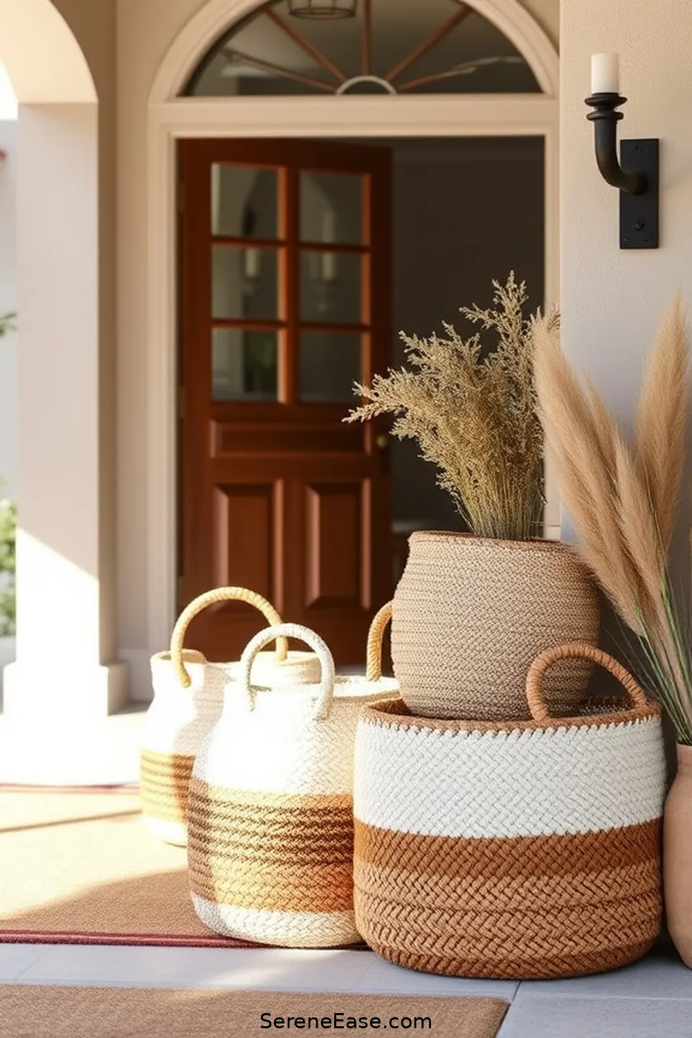 23 Ways to Incorporate Earth Tones in a Coastal Style Entryway 21 Select Coastal-Inspired Baskets for 23 Ways to Incorporate Earth Tones in a Coastal Style Entryway