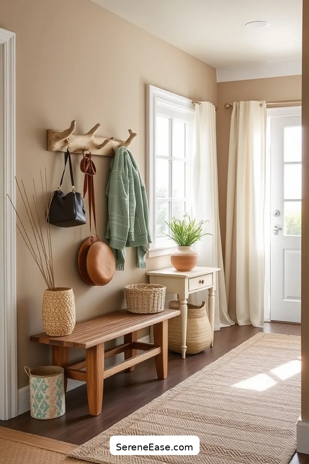 23 Ways to Incorporate Earth Tones in a Coastal Style Entryway 11 Use Driftwood Accents for 23 Ways to Incorporate Earth Tones in a Coastal Style Entryway