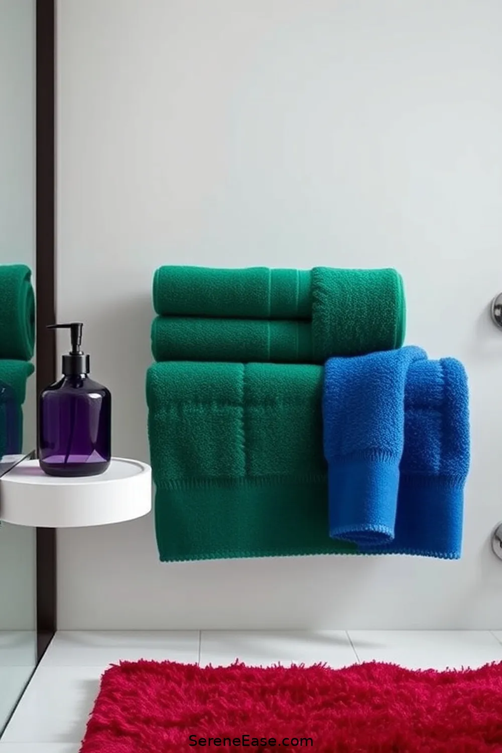 23 Ways to Incorporate Jewel Tones Into Minimalist Bathroom Style 24 Choose Jewel-Toned Bath Products for 23 Ways to Incorporate Jewel Tones Into Minimalist Bathroom Style