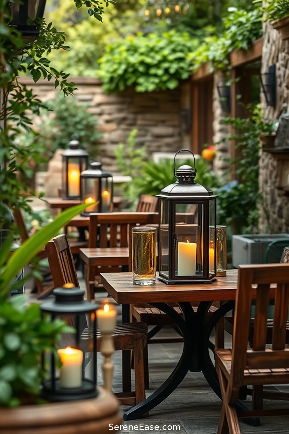 23 Ways to Incorporate Metallic Accents Into Your Rustic Outdoor Patio Style 4 Incorporate Metal Accents in Lighting for 23 Ways to Incorporate Metallic Accents Into Your Rustic Outdoor Patio Style