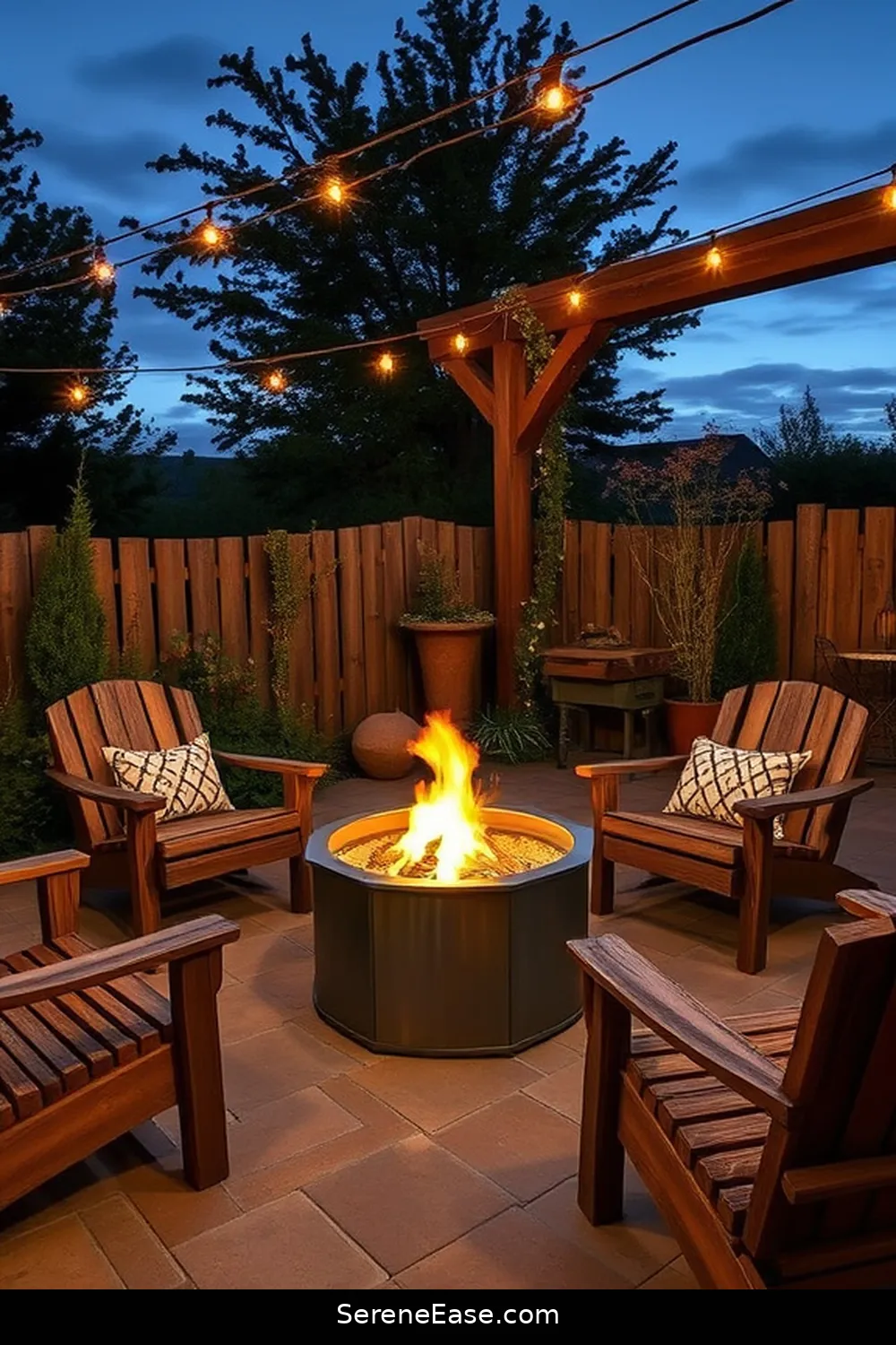 23 Ways to Incorporate Metallic Accents Into Your Rustic Outdoor Patio Style 6 Install a Metal Fire Pit for 23 Ways to Incorporate Metallic Accents Into Your Rustic Outdoor Patio Style