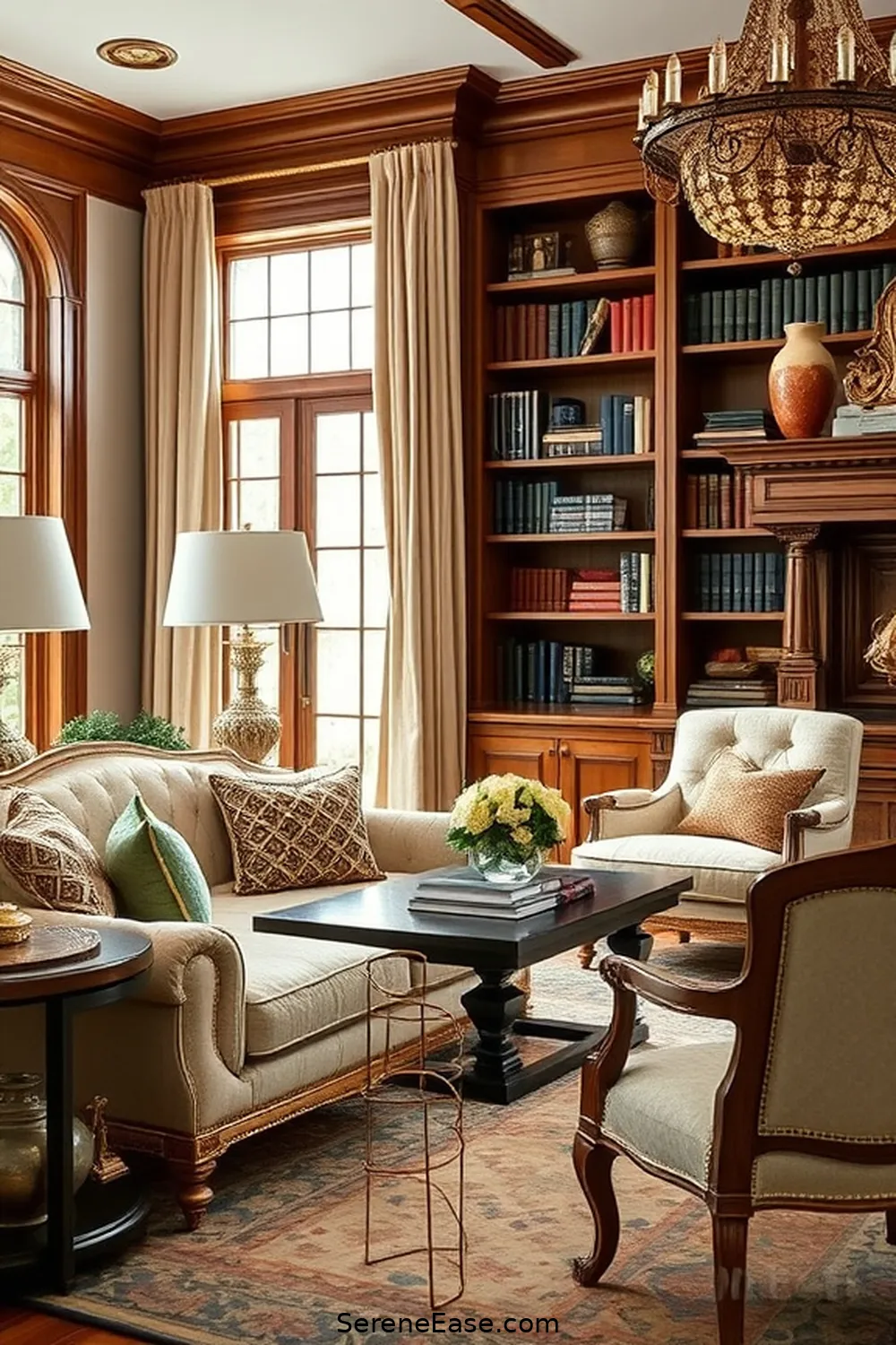 23 Ways to Incorporate Metallic Accents in a Modern Farmhouse Library Style 22 Elegant Metallic Trims on Furniture for 23 Ways to Incorporate Metallic Accents in a Modern Farmhouse Library Style