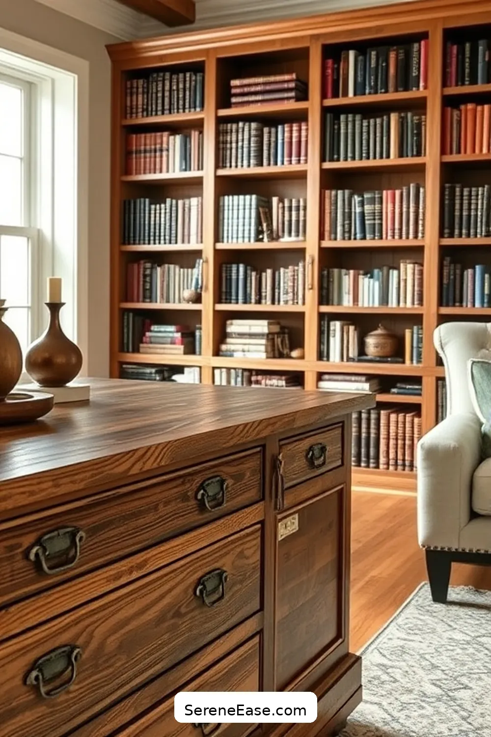 23 Ways to Incorporate Metallic Accents in a Modern Farmhouse Library Style 16 Incorporating Metallic Hardware in Furniture for 23 Ways to Incorporate Metallic Accents in a Modern Farmhouse Library Style