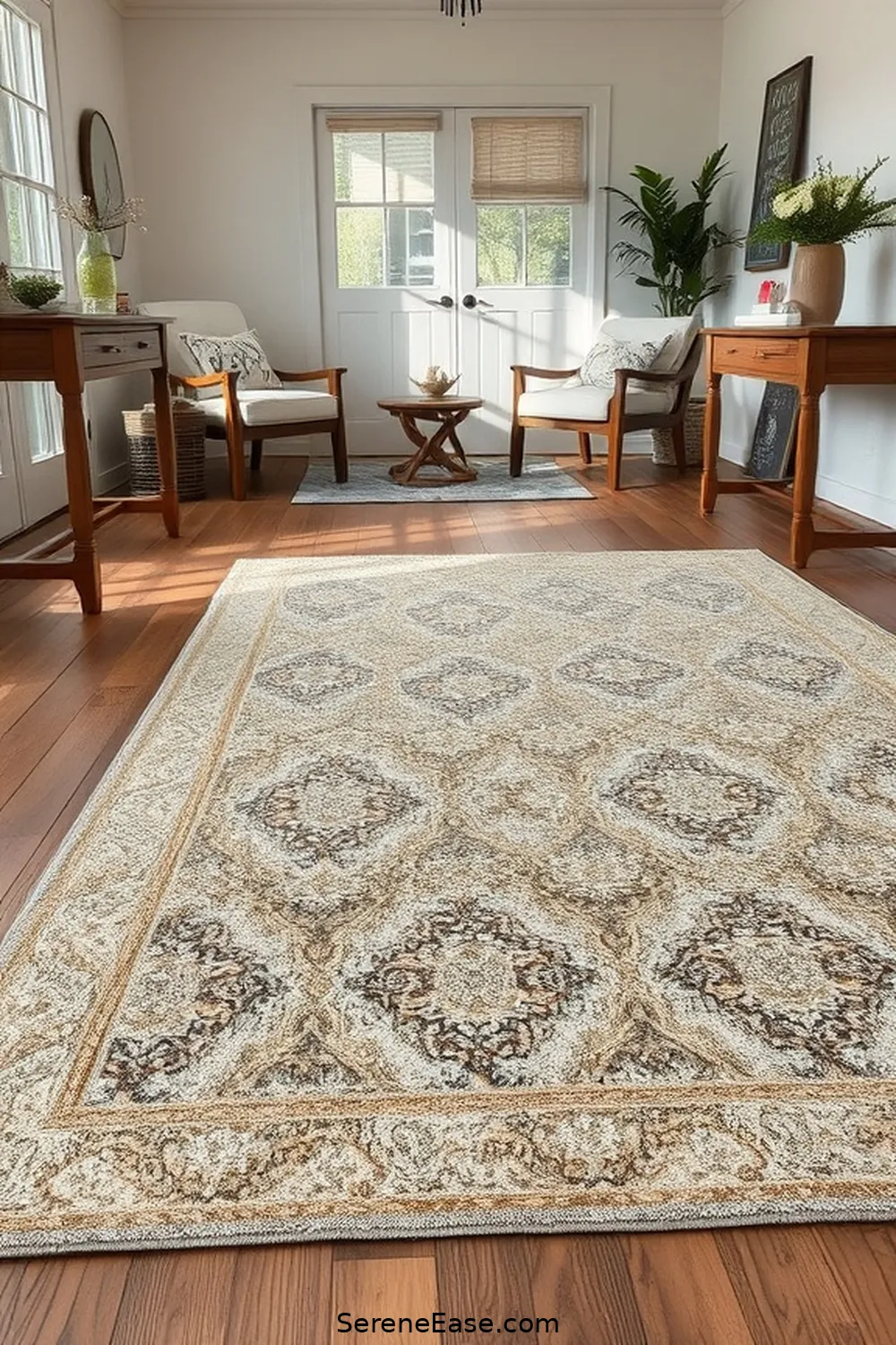 23 Ways to Incorporate Metallic Accents in a Modern Farmhouse Library Style 13 Metallic Accents in Area Rugs for 23 Ways to Incorporate Metallic Accents in a Modern Farmhouse Library Style