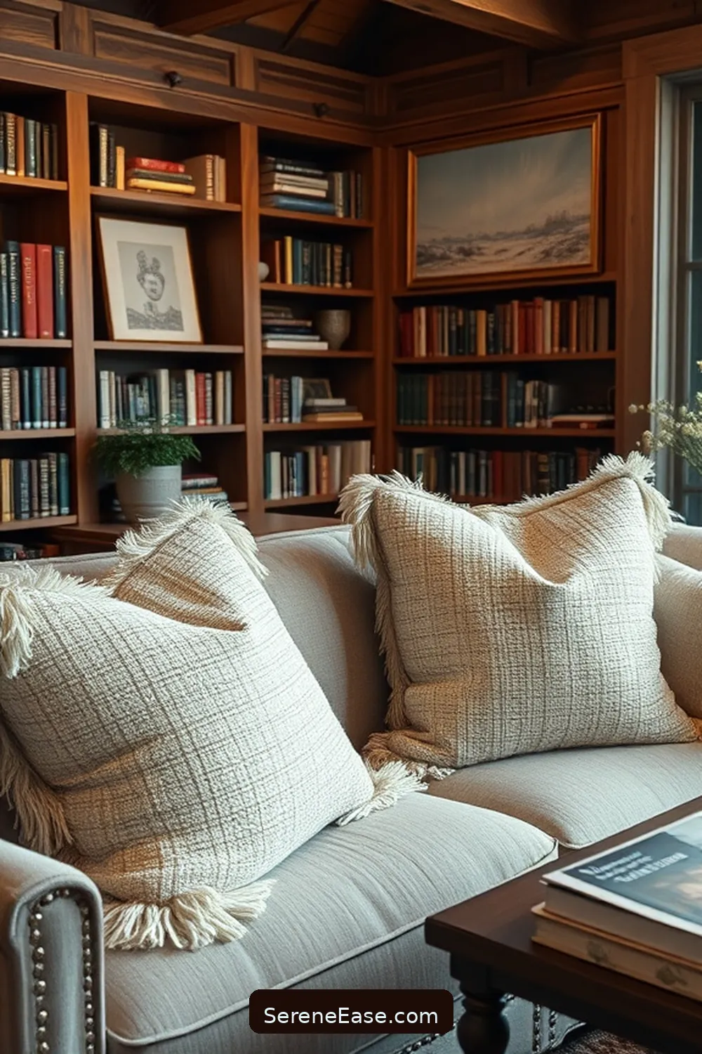 23 Ways to Incorporate Metallic Accents in a Modern Farmhouse Library Style 18 Metallic Accents in Throw Pillows for 23 Ways to Incorporate Metallic Accents in a Modern Farmhouse Library Style