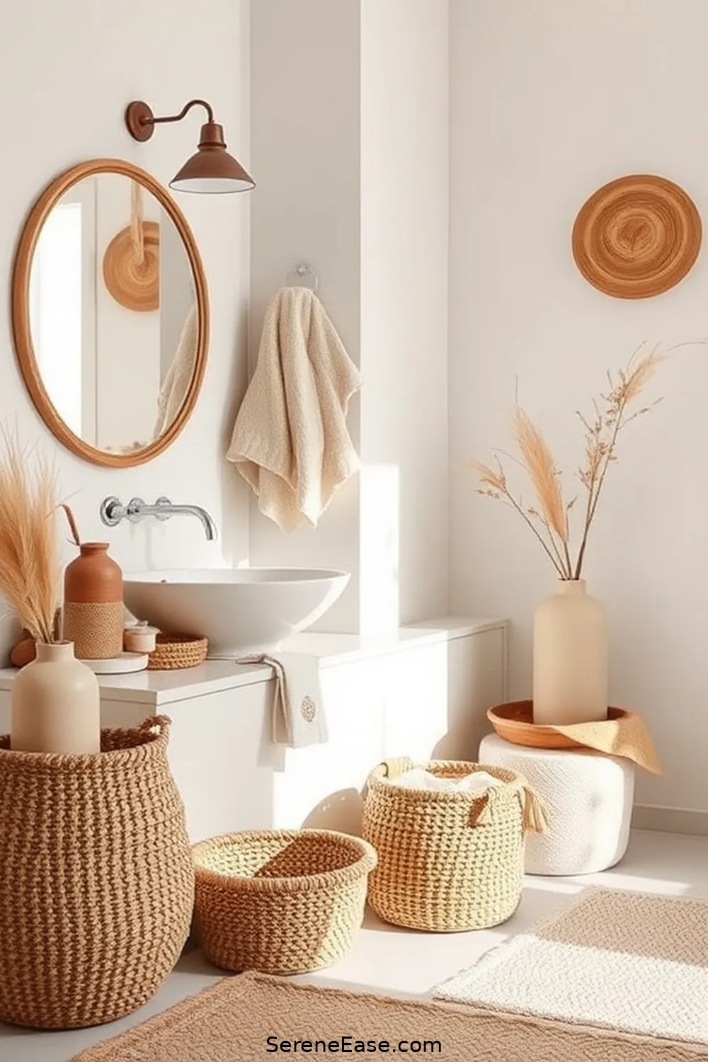23 Ways to Incorporate Neutral Tones in Bohemian Bathroom Style 19 Incorporate Neutral Accessories for 23 Ways to Incorporate Neutral Tones in Bohemian Bathroom Style