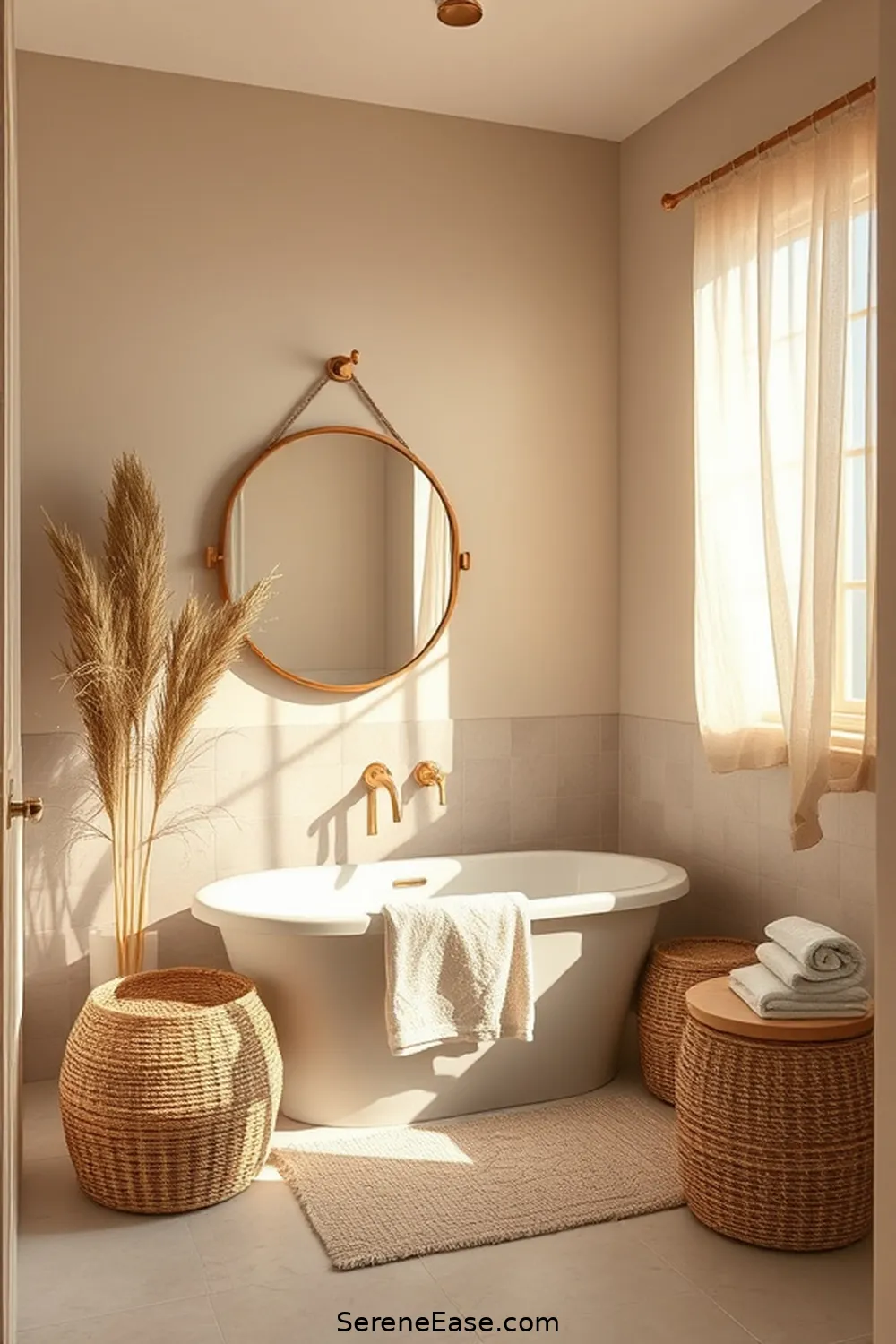 23 Ways to Incorporate Neutral Tones in Bohemian Bathroom Style 21 Opt for Neutral Paint Colors for 23 Ways to Incorporate Neutral Tones in Bohemian Bathroom Style