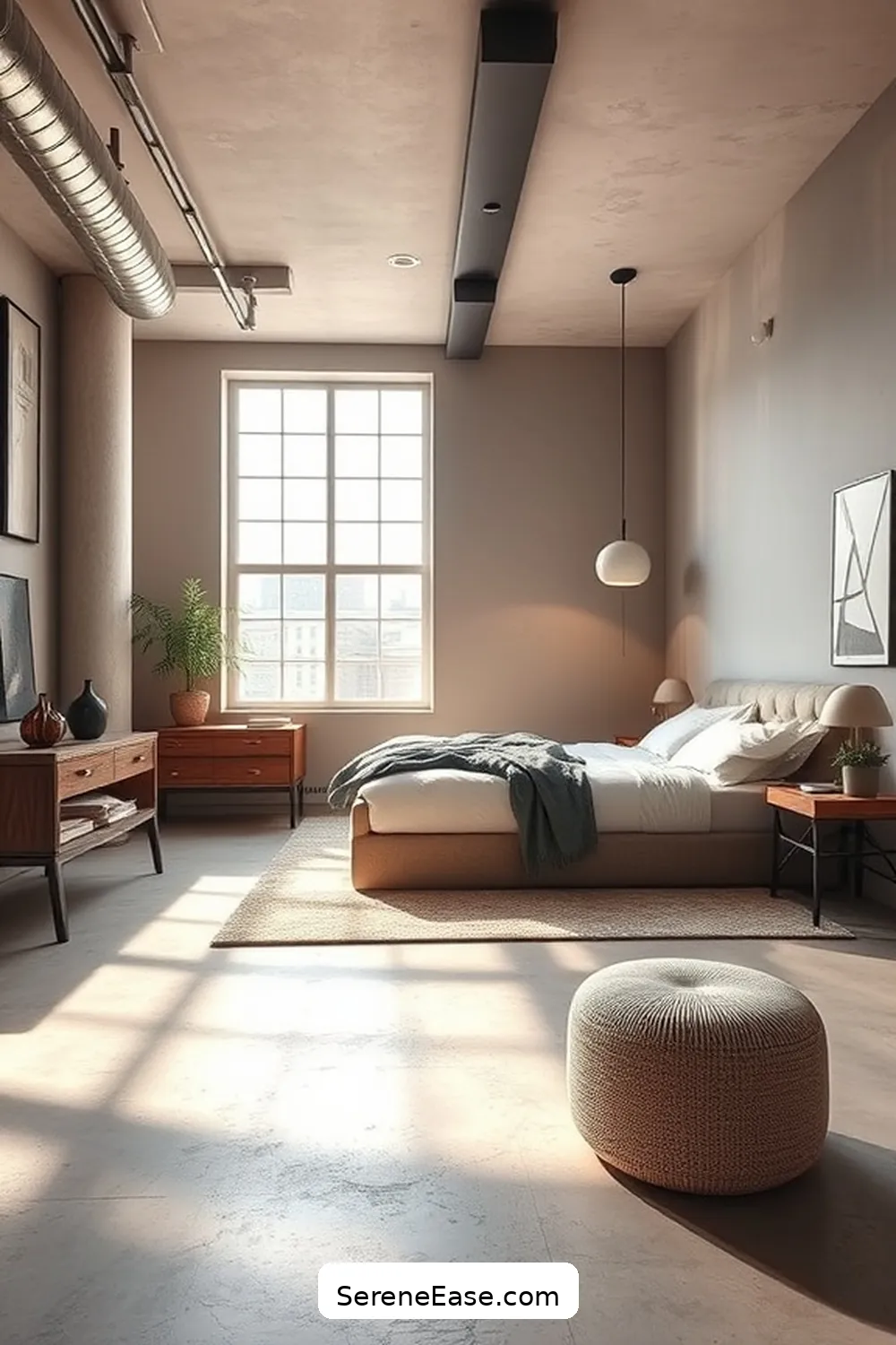 23 Ways to Incorporate Neutral Tones in Industrial Style Bedrooms 5 Opt for Neutral Wall Paint for 23 Ways to Incorporate Neutral Tones in Industrial Style Bedrooms