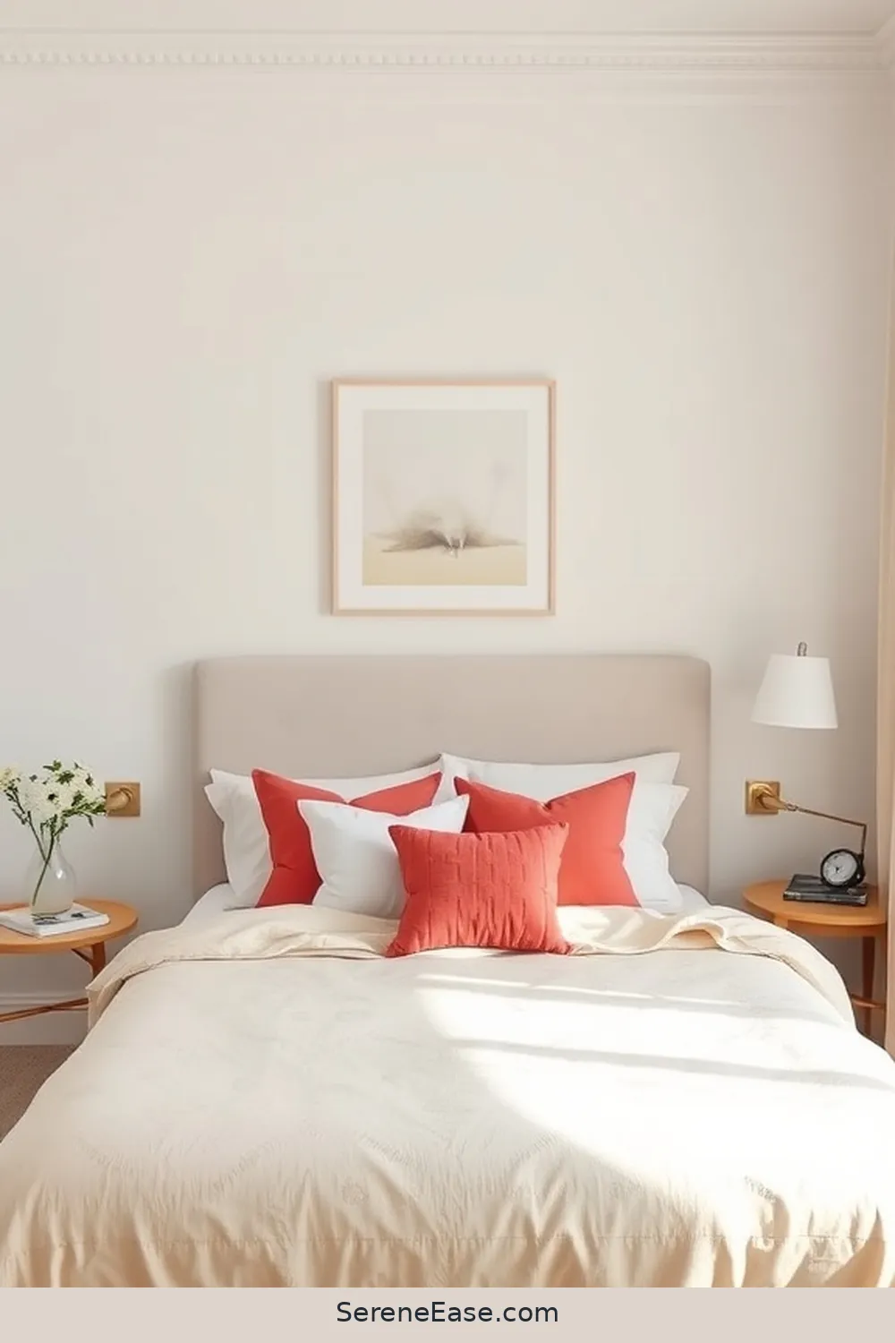 23 Ways to Incorporate Neutral Tones in Minimalist Bedroom Style 24 Balance With Soft Color Pops for 23 Ways to Incorporate Neutral Tones in Minimalist Bedroom Style