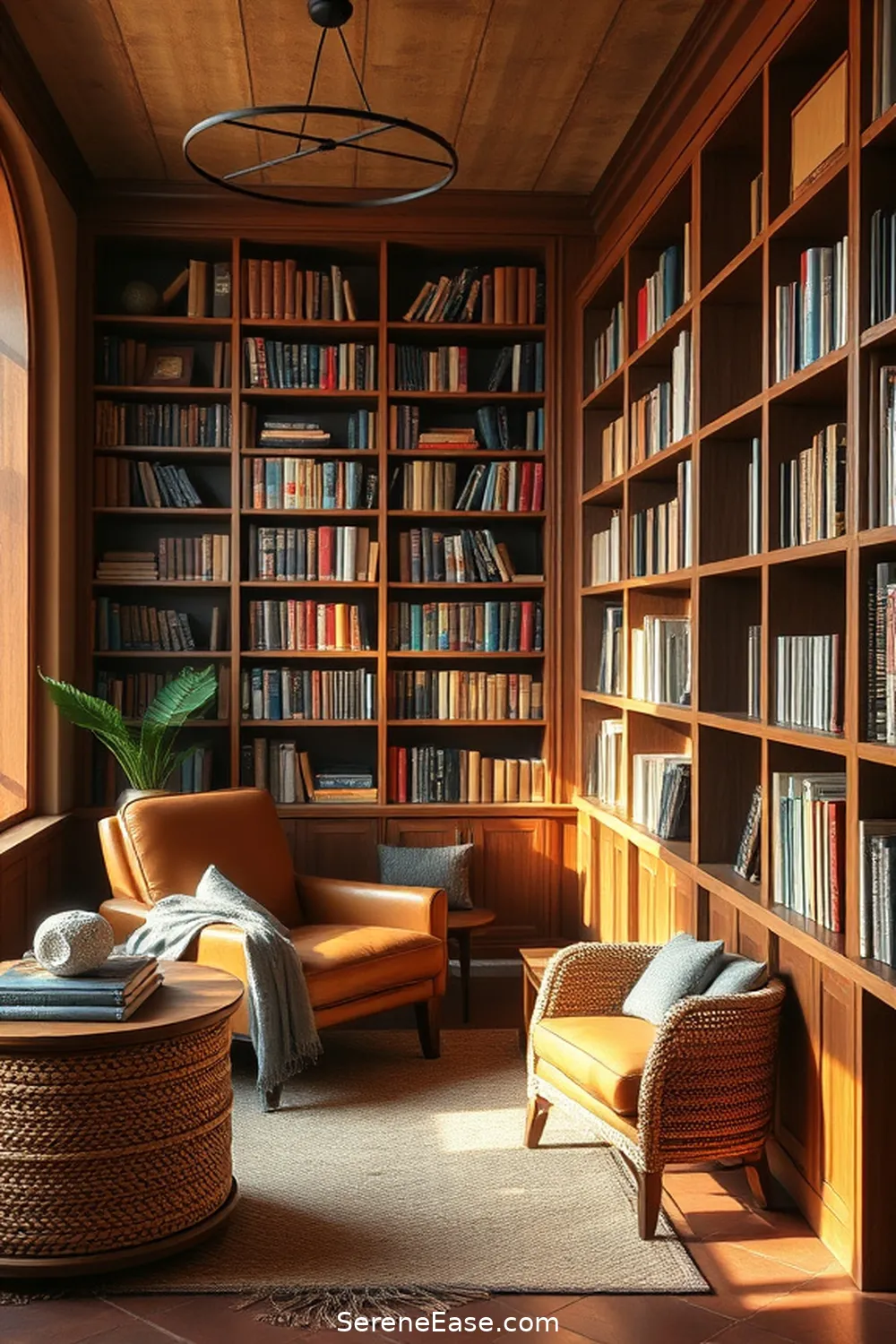 23 Ways to Incorporate Neutral Tones in Rustic-Style Libraries 7 Select Earthy Brown Furniture for 23 Ways to Incorporate Neutral Tones in Rustic-Style Libraries