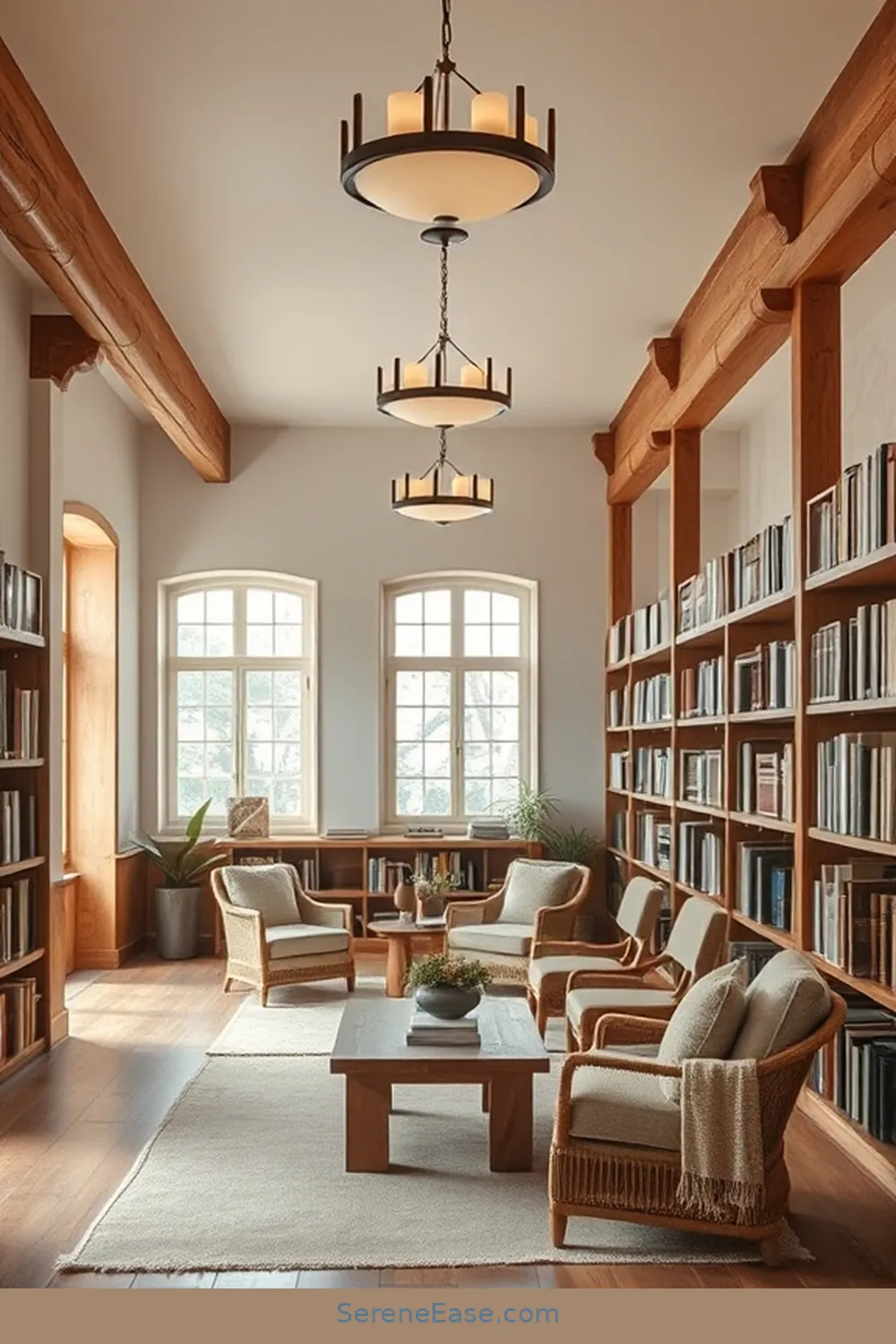 23 Ways to Incorporate Neutral Tones in Rustic-Style Libraries 20 Select Neutral Lighting Fixtures for 23 Ways to Incorporate Neutral Tones in Rustic-Style Libraries