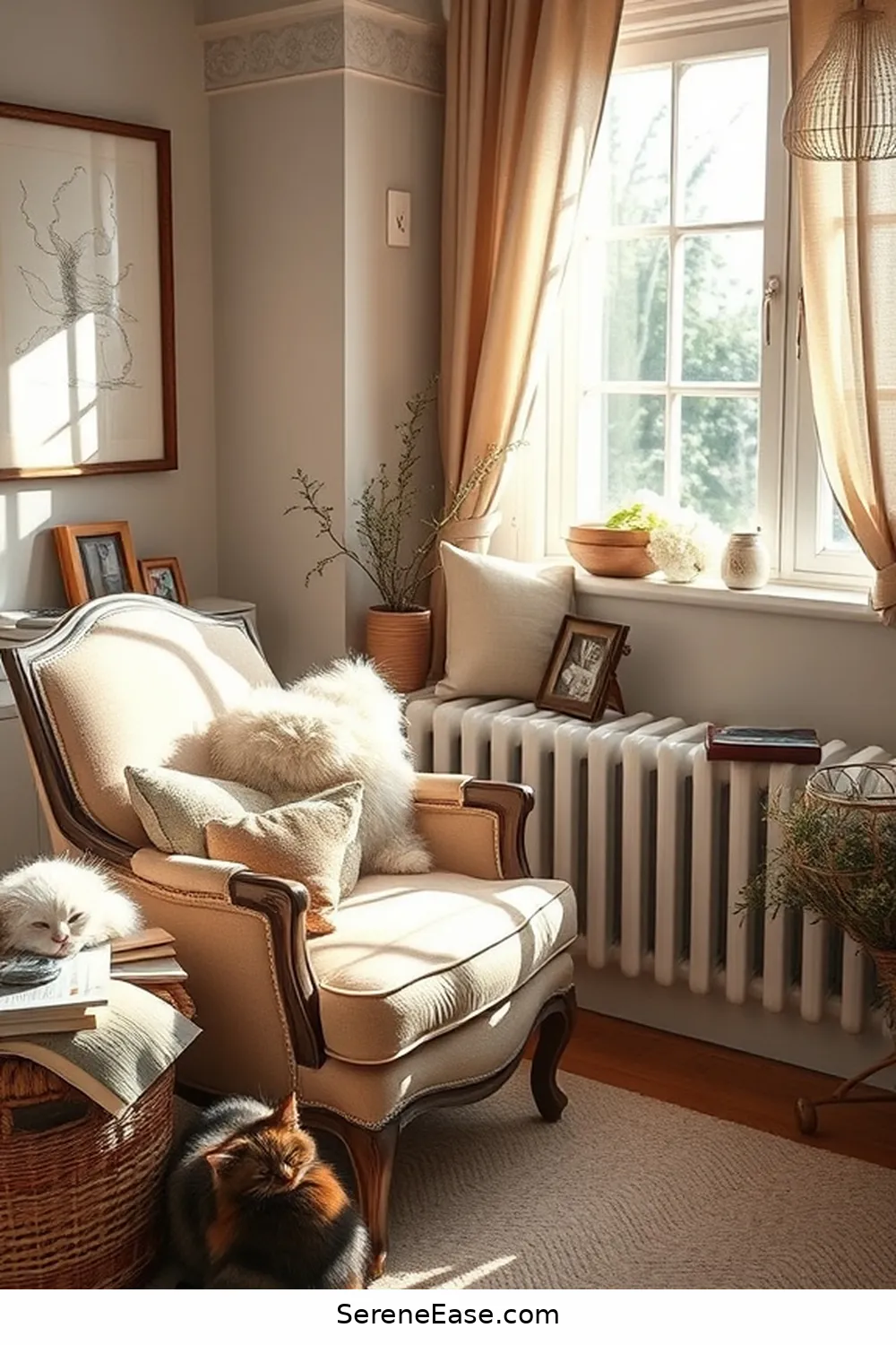23 Ways to Incorporate Neutral Tones in Your Modern Farmhouse Style Home Office 14 Create a Cozy Reading Nook for 23 Ways to Incorporate Neutral Tones in Your Modern Farmhouse Style Home Office