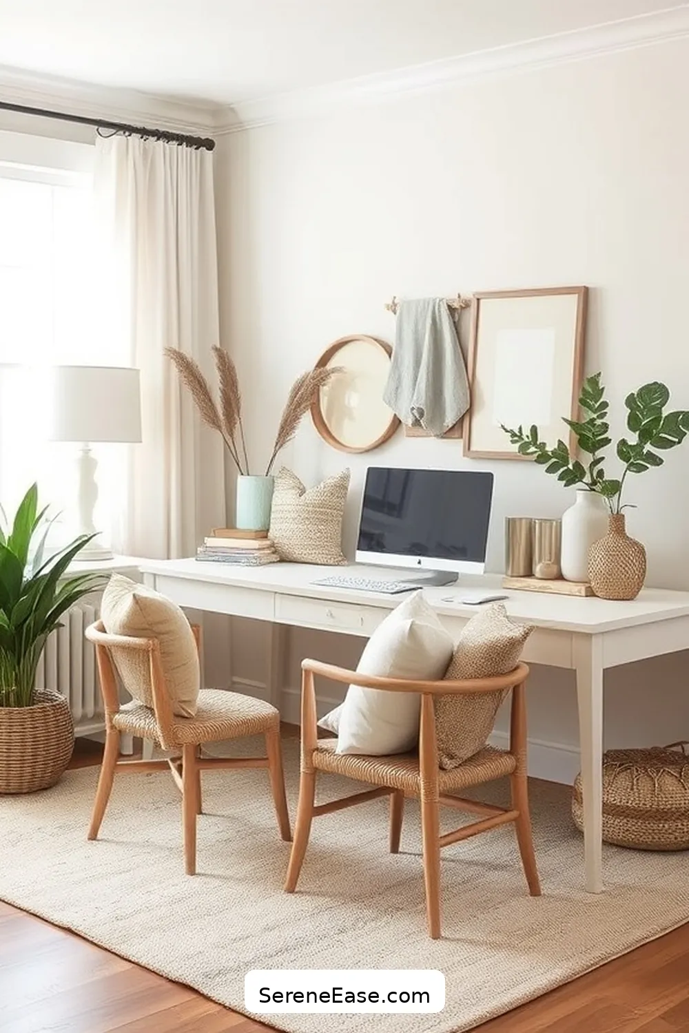 23 Ways to Incorporate Neutral Tones in Your Modern Farmhouse Style Home Office 7 Mix and Match Patterns for 23 Ways to Incorporate Neutral Tones in Your Modern Farmhouse Style Home Office