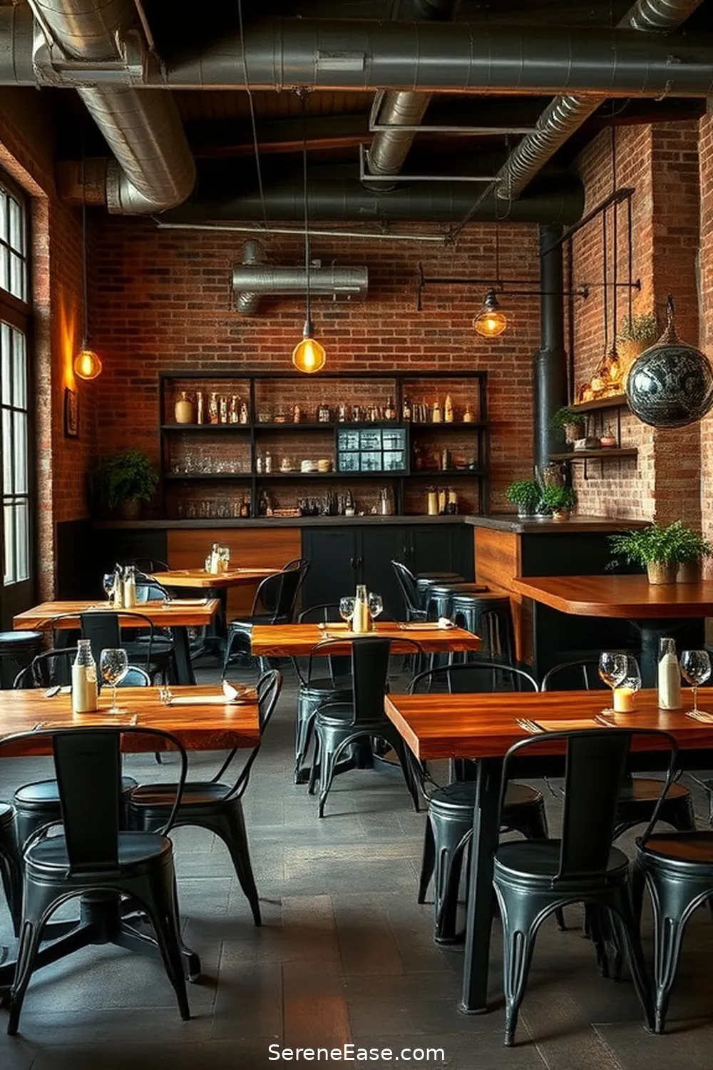 23 Ways to Use Earth Tones in Industrial Dining Room Style 15 Include Vintage Industrial Pieces for 23 Ways to Use Earth Tones in Industrial Dining Room Style