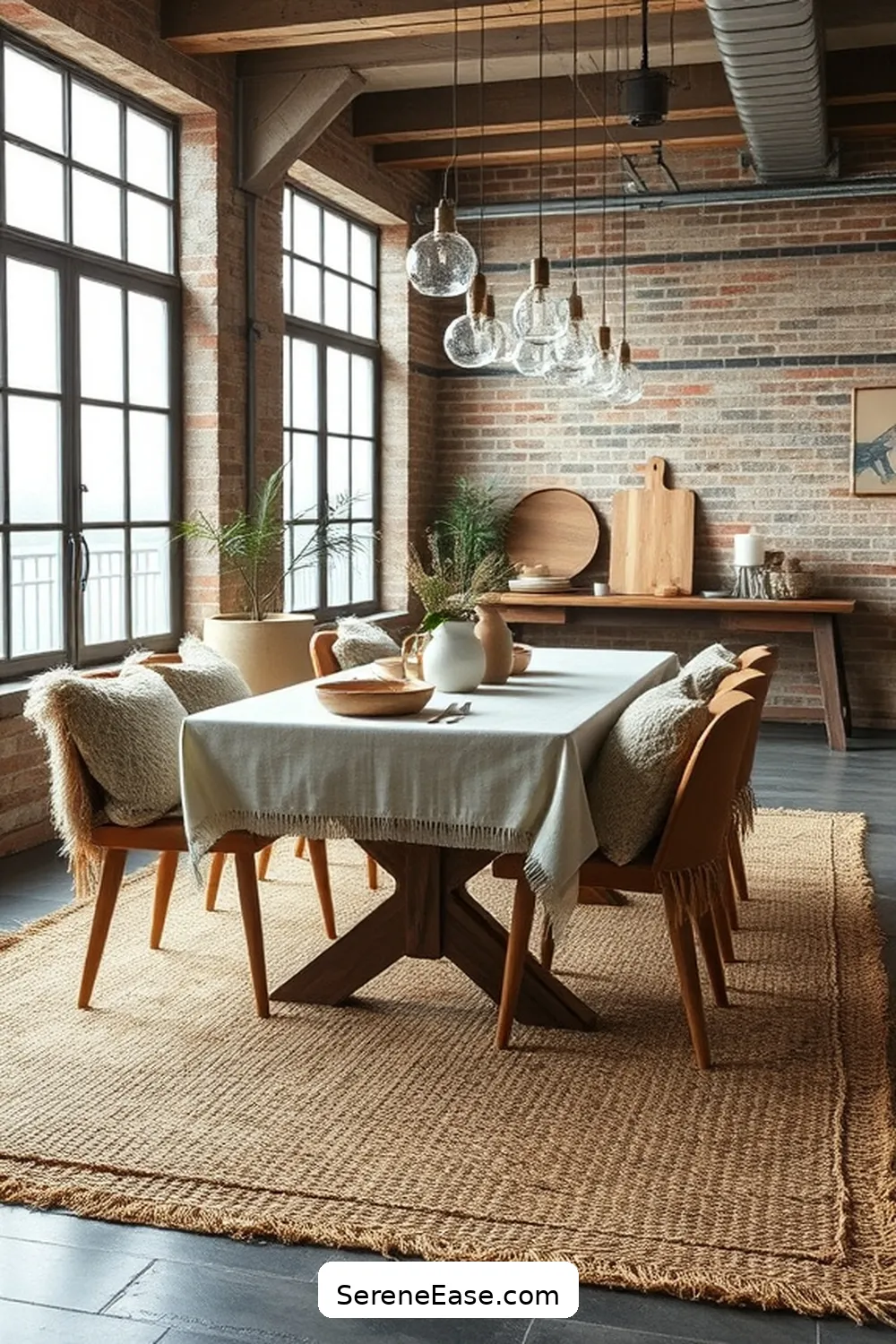 23 Ways to Use Earth Tones in Industrial Dining Room Style 2 Incorporate Earthy Textiles for 23 Ways to Use Earth Tones in Industrial Dining Room Style