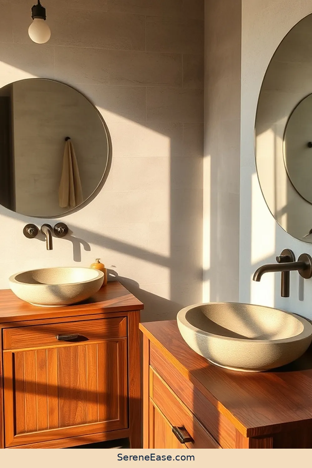 23 Ways to Use Earth Tones in Rustic Bathroom Style Design 7 Opt for Rustic Fixtures for 23 Ways to Use Earth Tones in Rustic Bathroom Style Design