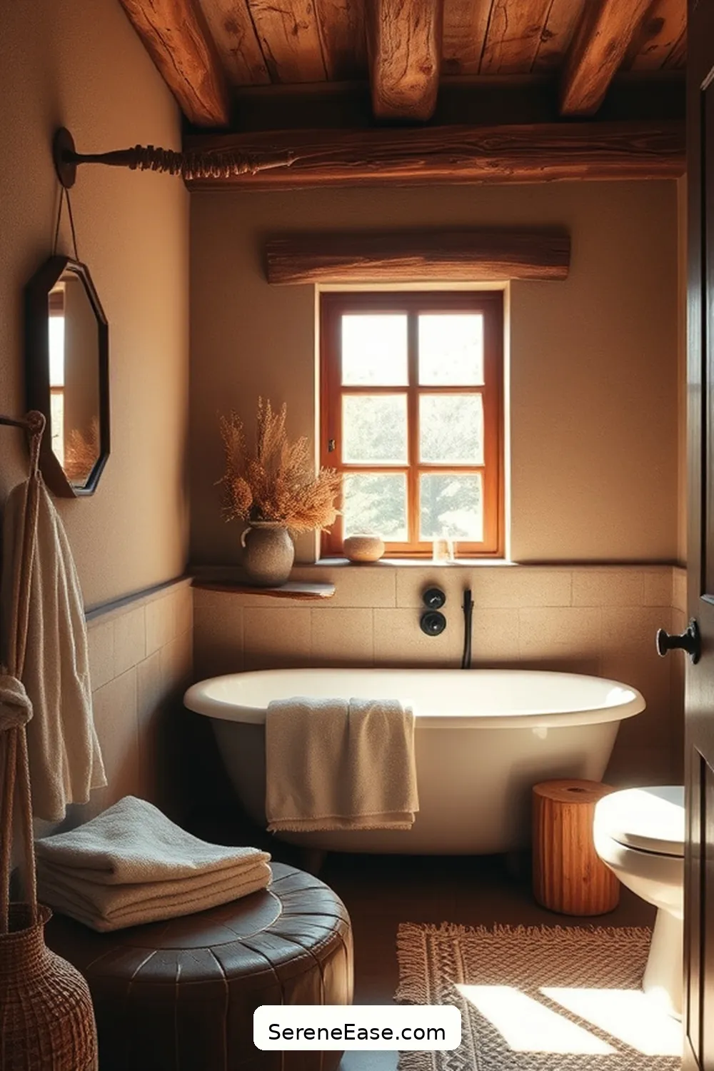 23 Ways to Use Earth Tones in Rustic Bathroom Style Design 2 Paint Your Walls in Earthy Hues for 23 Ways to Use Earth Tones in Rustic Bathroom Style Design