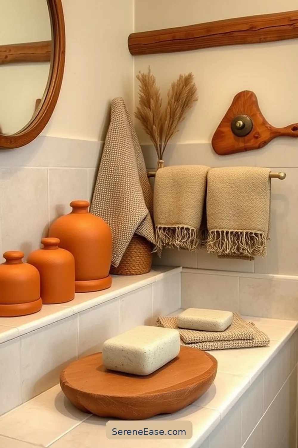 23 Ways to Use Earth Tones in Rustic Bathroom Style Design 16 Select Earthy Bath Accessories for 23 Ways to Use Earth Tones in Rustic Bathroom Style Design