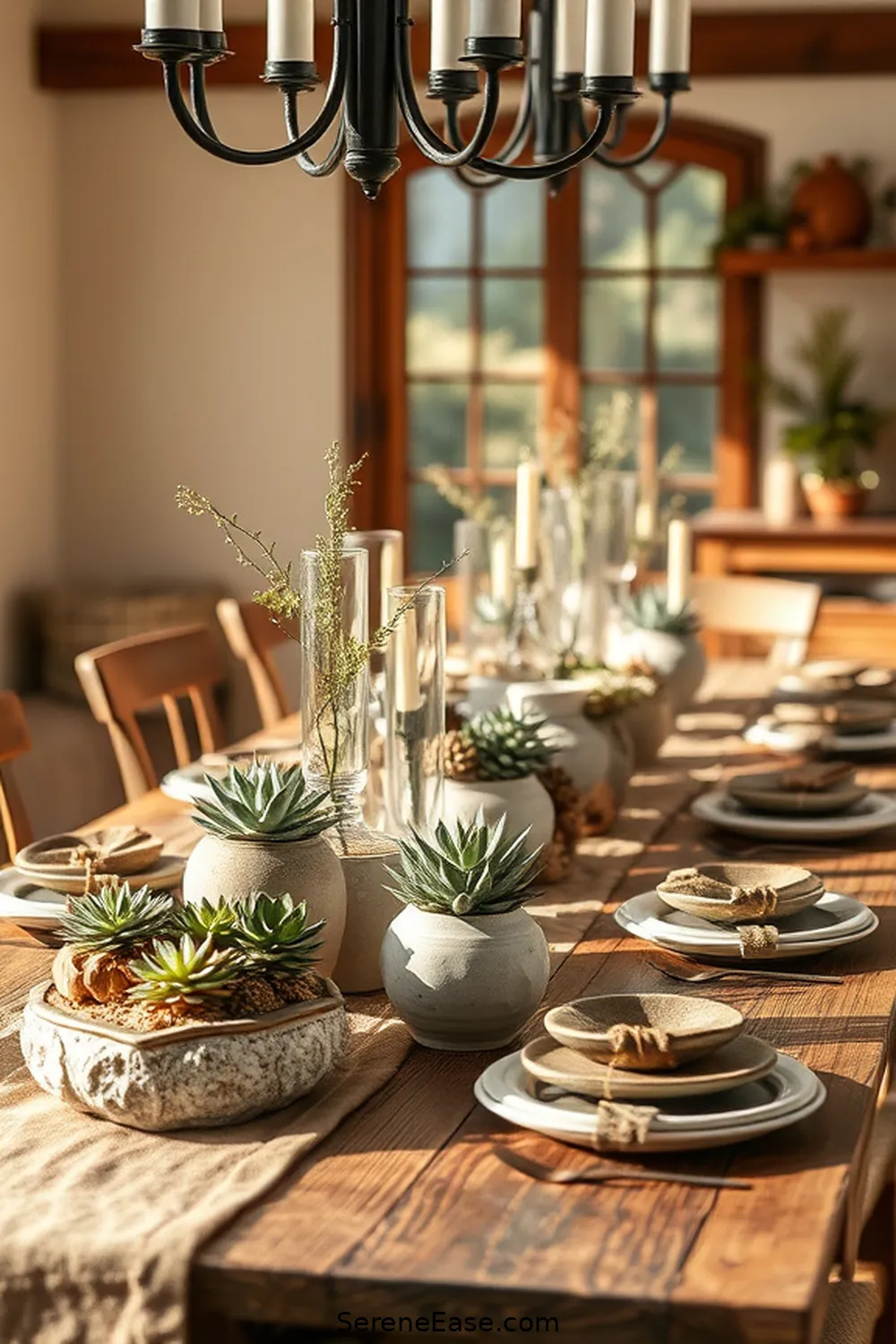 23 Ways to Use Neutral Tones in a Rustic Dining Room Style 13 Decorate With Earthy Centerpieces for 23 Ways to Use Neutral Tones in a Rustic Dining Room Style