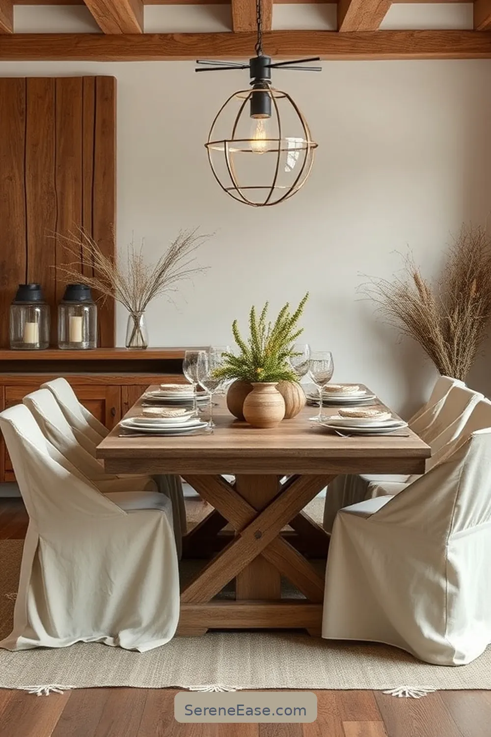 23 Ways to Use Neutral Tones in a Rustic Dining Room Style 24 Incorporate Wooden Accents in Neutral Shades for 23 Ways to Use Neutral Tones in a Rustic Dining Room Style