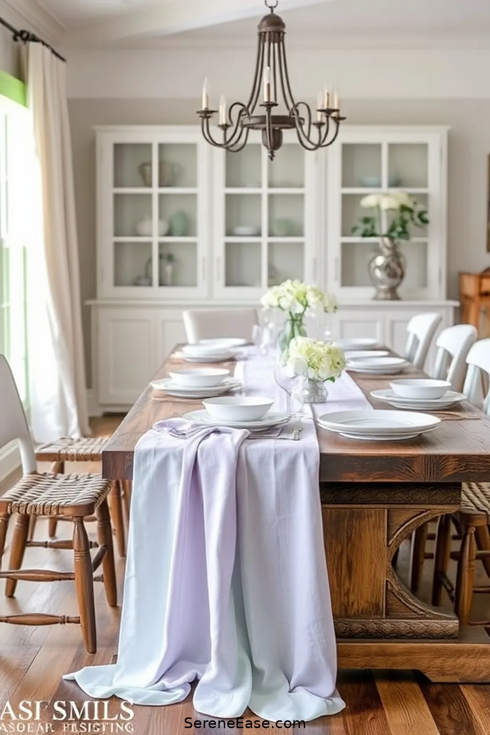 Choose Light Pastel Table Linens for 23 Ways to Use Pastels in Your Coastal Style Dining Room