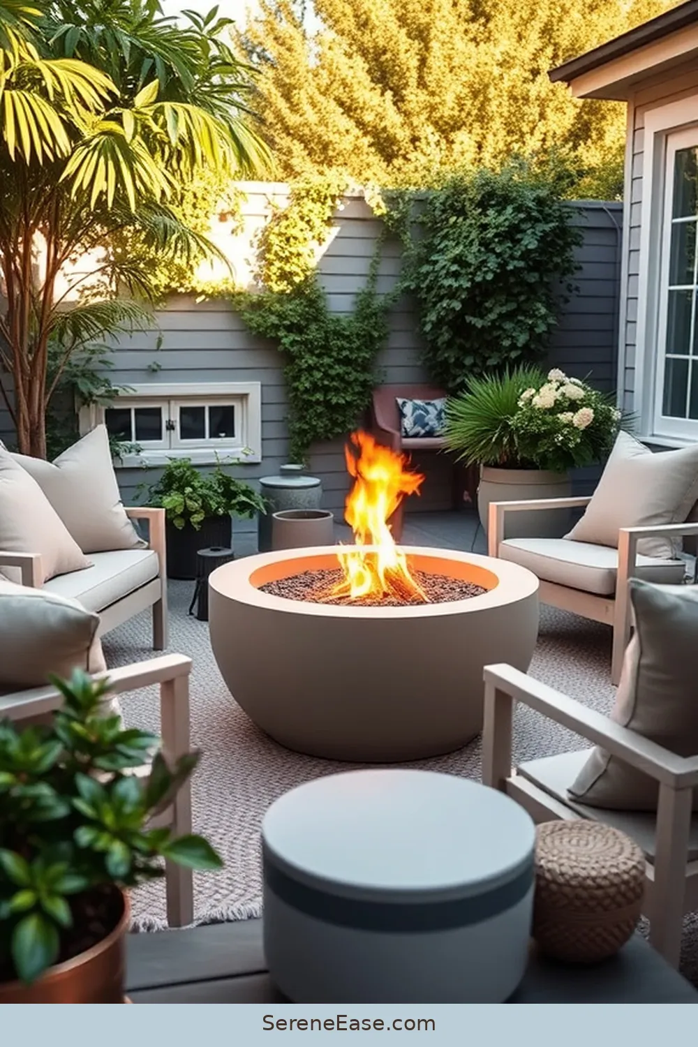 23 Ways to Use Pastels in Your Scandinavian Style Outdoor Patio 13 Choose a Pastel Fire Pit for 23 Ways to Use Pastels in Your Scandinavian Style Outdoor Patio
