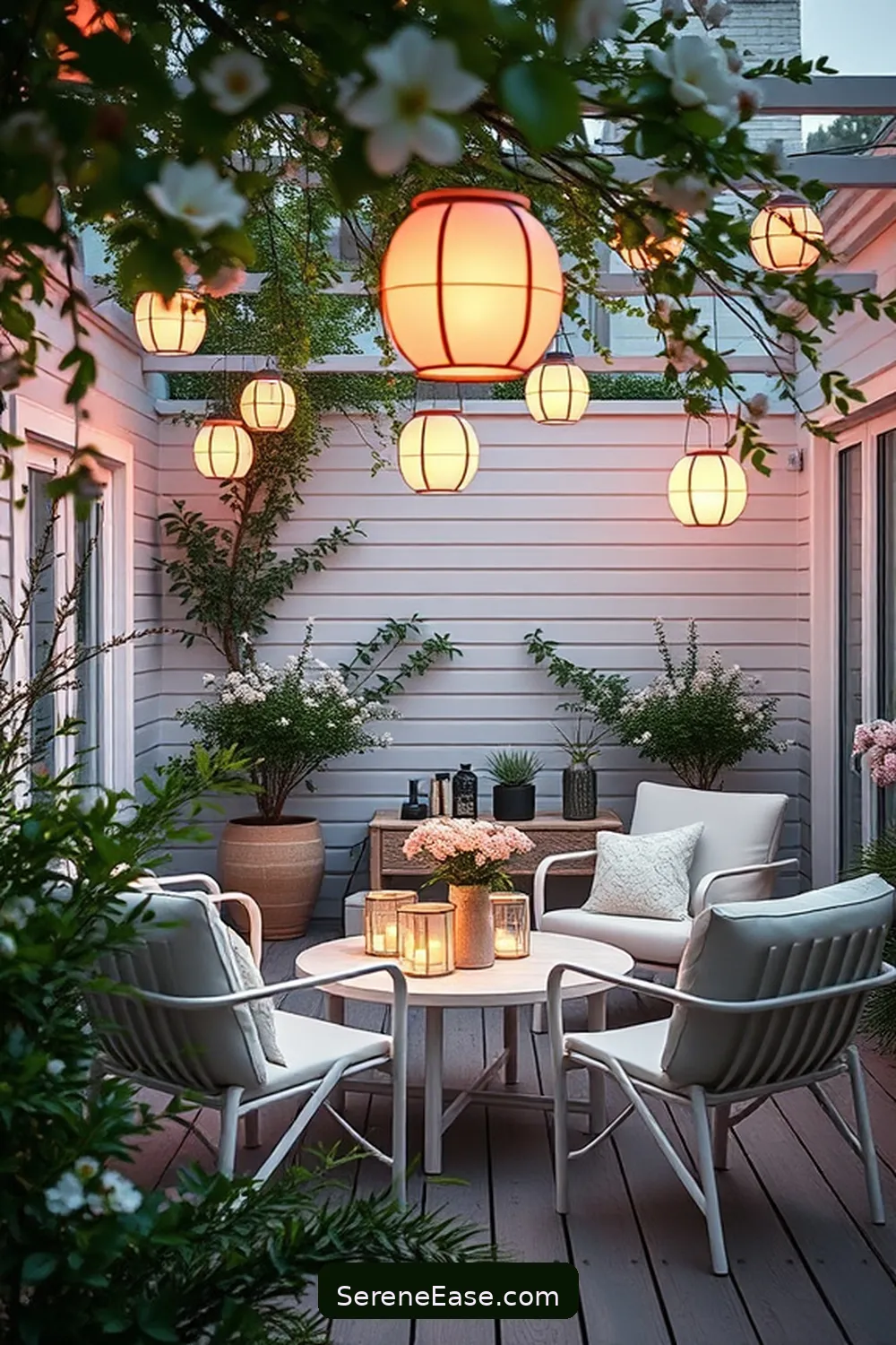 23 Ways to Use Pastels in Your Scandinavian Style Outdoor Patio 12 Decorate With Pastel Lanterns for 23 Ways to Use Pastels in Your Scandinavian Style Outdoor Patio